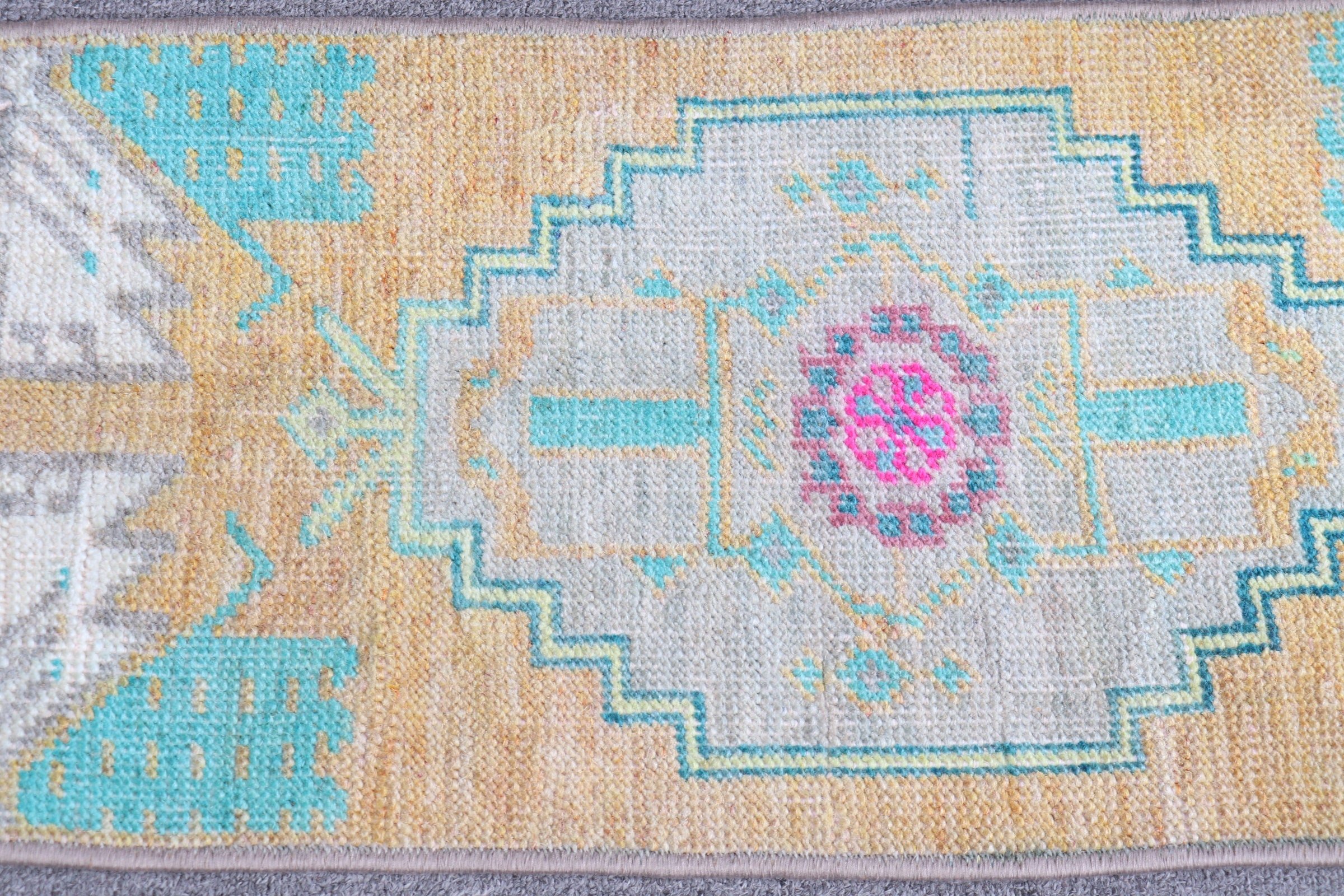 Vintage Rug, 1x2.5 ft Small Rugs, Entry Rug, Cool Rug, Yellow Anatolian Rug, Hand Woven Rugs, Wall Hanging Rug, Turkish Rug, Anatolian Rugs