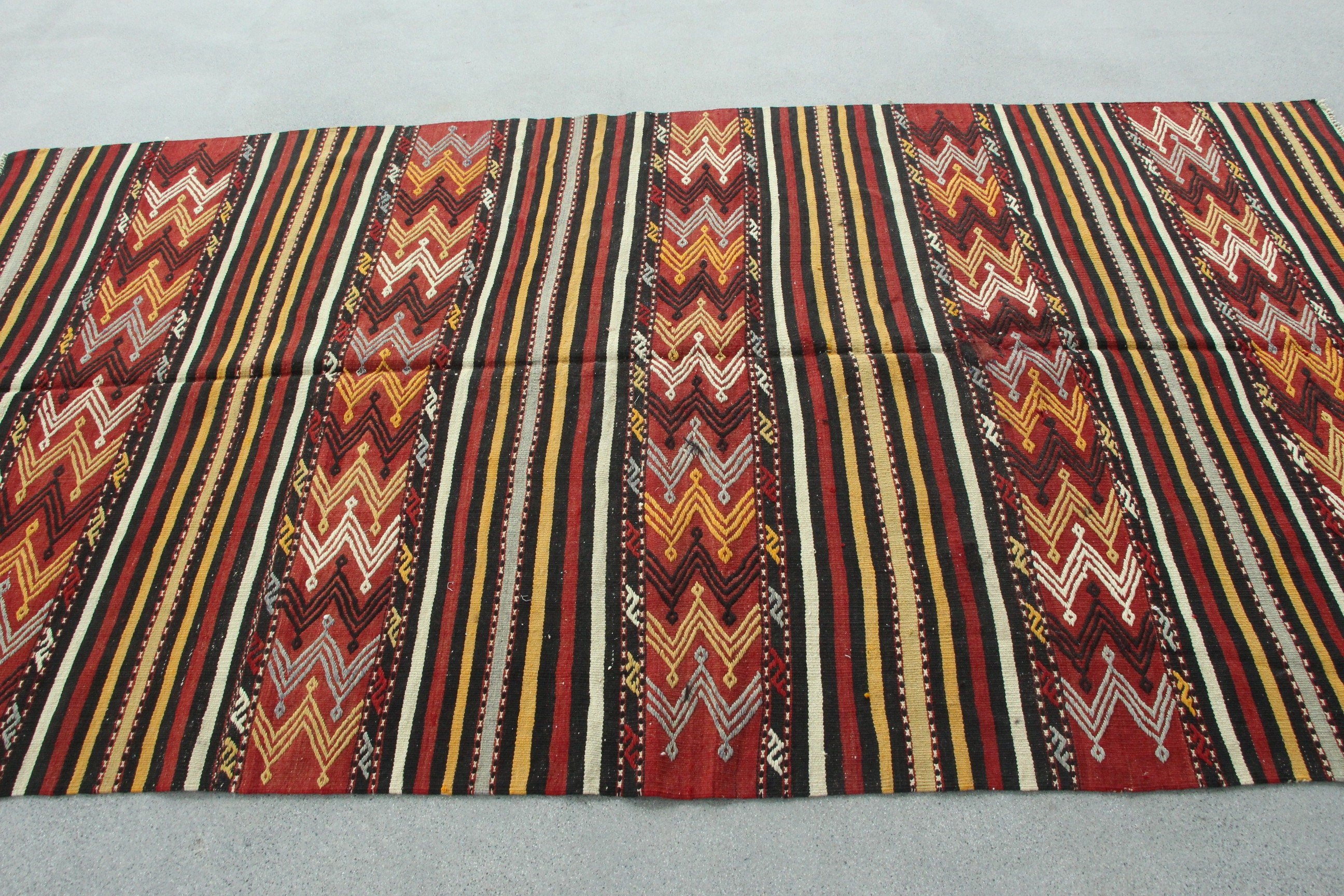 Anadolu Halıları, Kırmızı Fas Halıları, Fas Halısı, Salon Halısı, Vintage Halı, Kilim, 4.6x8.9 ft Büyük Halı, Eski Halı, Oturma Odası Halısı, Türk Halısı