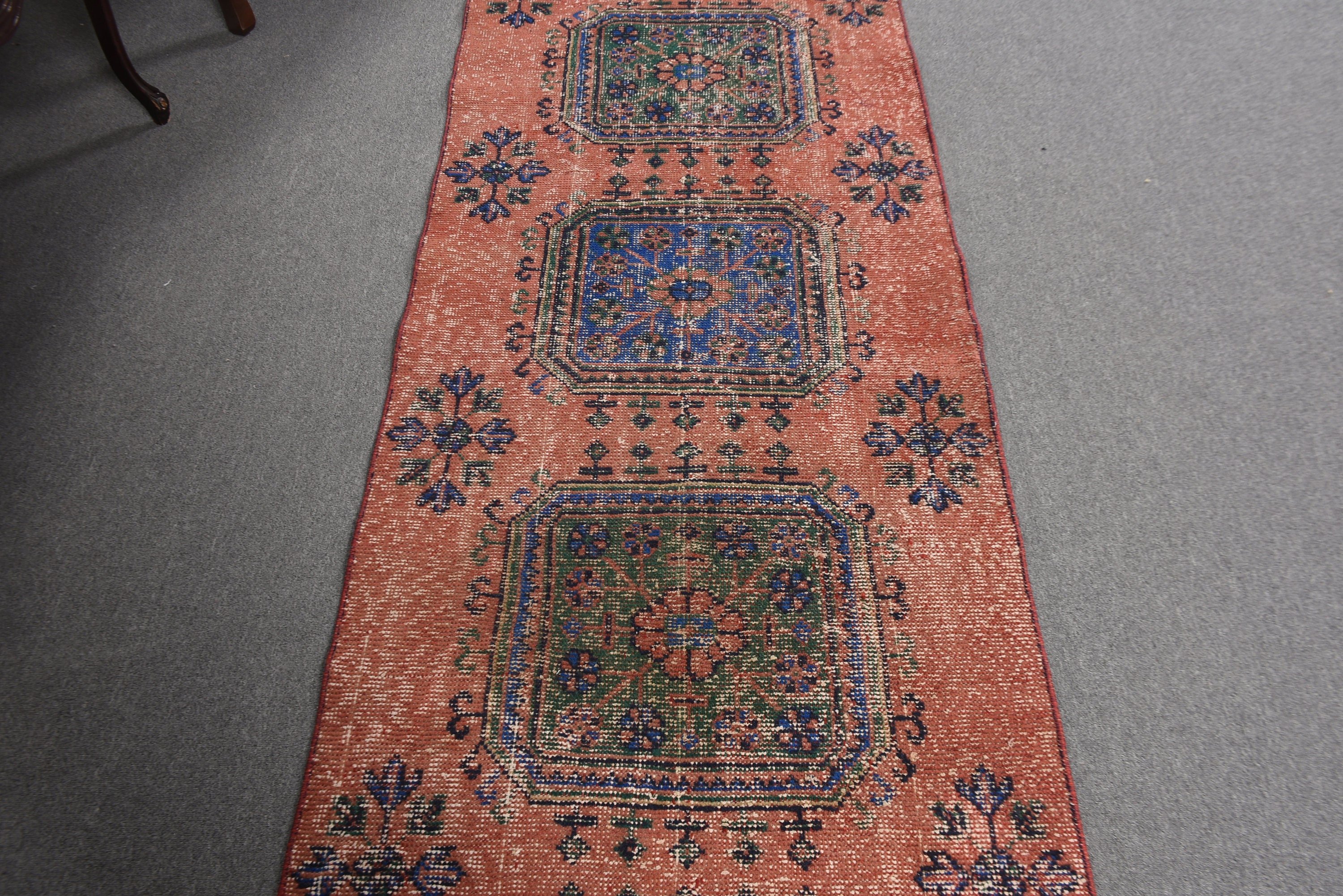 Etnik Halılar, Ev Dekorasyonu Halıları, Havalı Halı, 2,9x11,1 ft Koşucu Halıları, Merdiven Halıları, Koridor Halıları, Türk Halıları, Vintage Halı, Kırmızı Anadolu Halıları