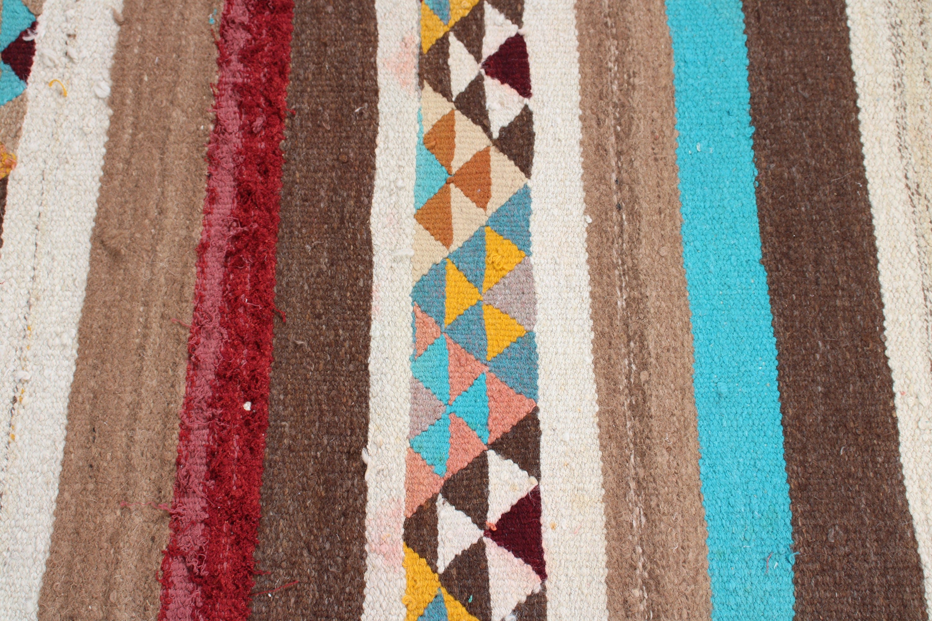 Modern Rug, Beige Geometric Rug, Stair Rug, Vintage Rug, Turkish Rug, 2.7x9.7 ft Runner Rug, Kilim, Hallway Rug, Home Decor Rug, Floor Rug