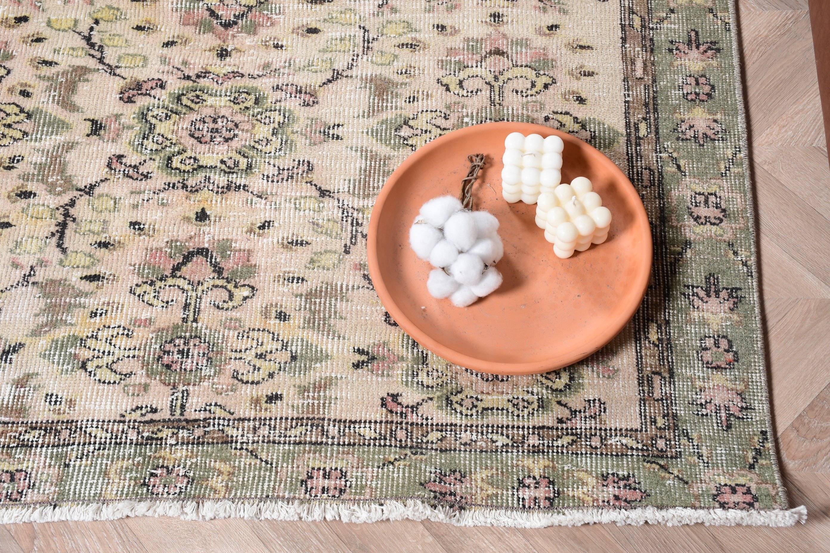 Floor Rug, Cool Rug, Oriental Rug, Kitchen Rug, Vintage Rugs, Dining Room Rugs, Turkish Rugs, 3.9x6.4 ft Area Rug, Beige Oriental Rug