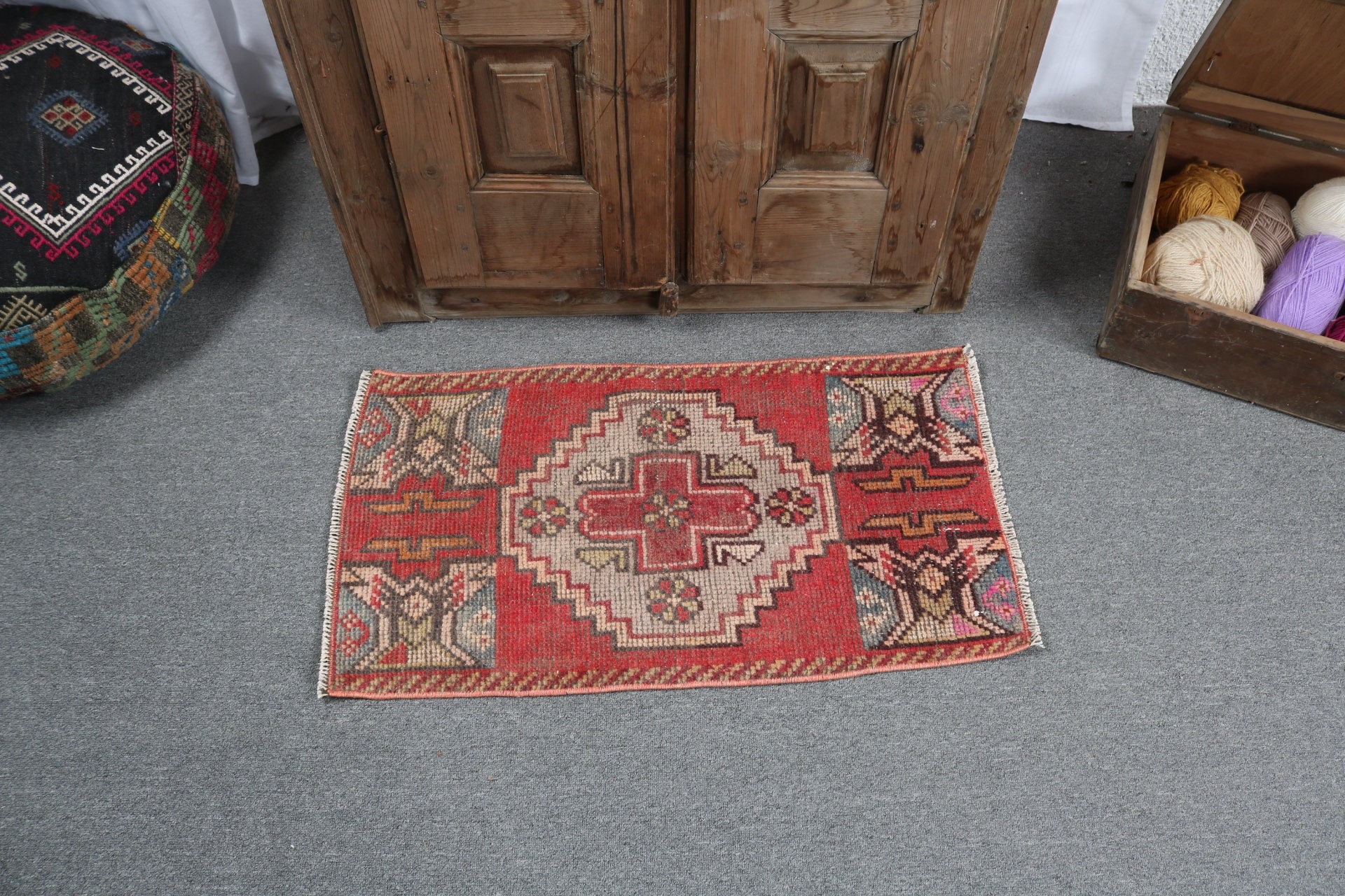 Mutfak Halıları, Kırmızı Modern Halılar, Giriş Halıları, Boho Halılar, Modern Halı, Türk Halıları, Vintage Halılar, Çocuk Odası Halıları, 1.5x2.8 ft Küçük Halı