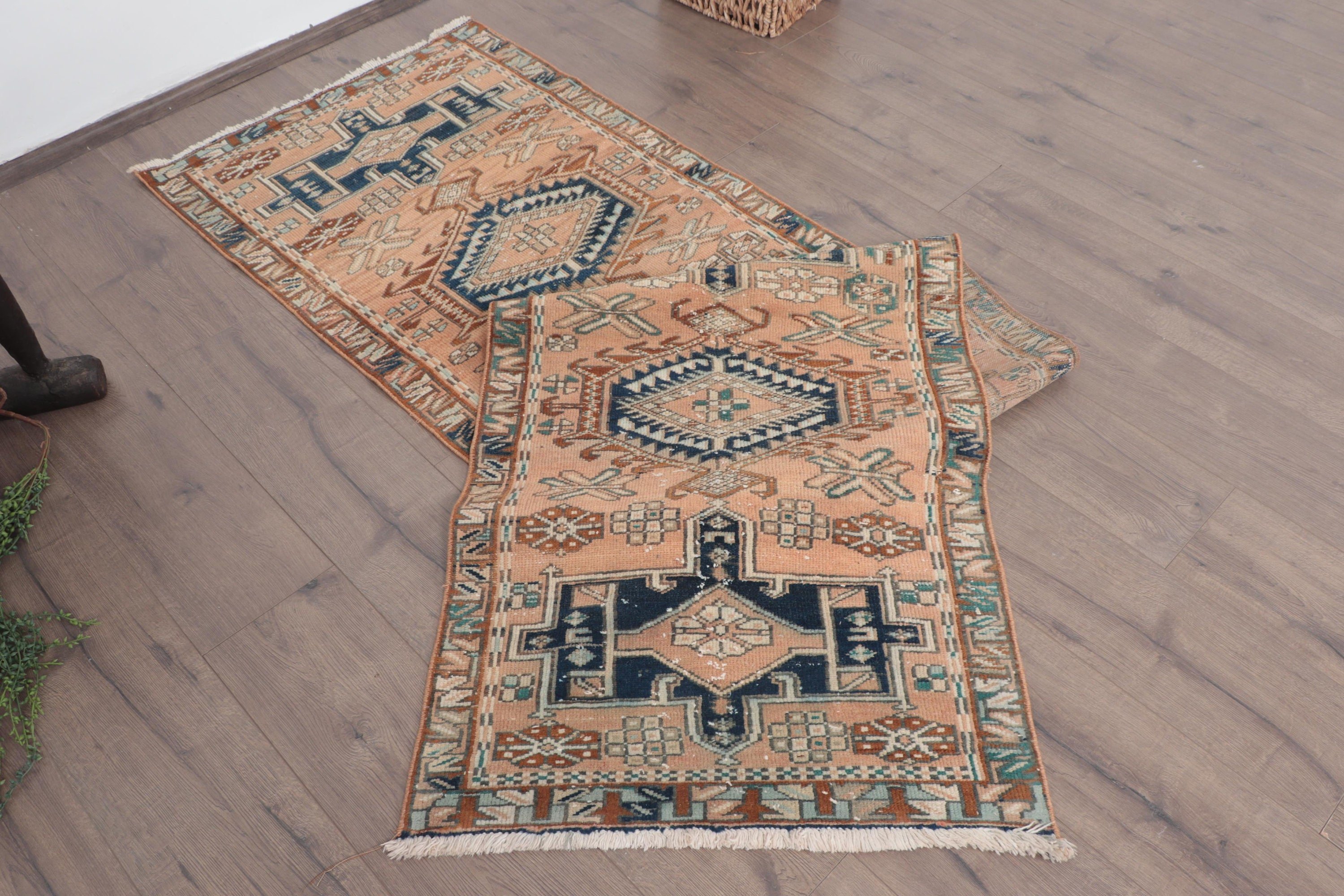 Corridor Rug, Beige Bedroom Rug, Turkish Rug, Boho Rug, Floor Rugs, Antique Rugs, Vintage Rug, 2.3x9.1 ft Runner Rugs, Vintage Runner Rug