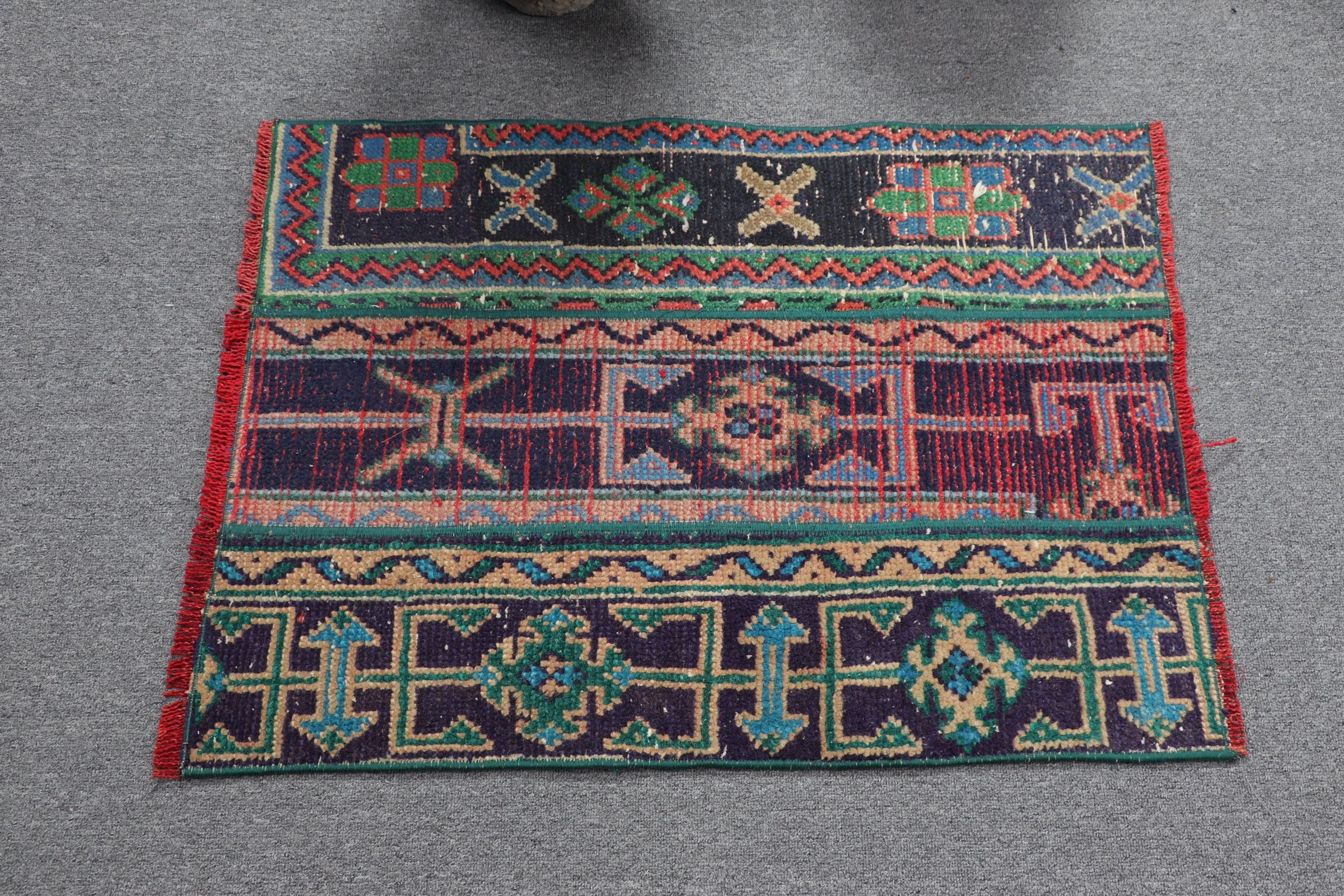 Araba Paspas Halıları, Mutfak Halısı, Oushak Halıları, Mavi Anadolu Halıları, Eklektik Halı, Vintage Halı, Türk Halısı, 2,1x2,8 ft Küçük Halılar, Oryantal Halı