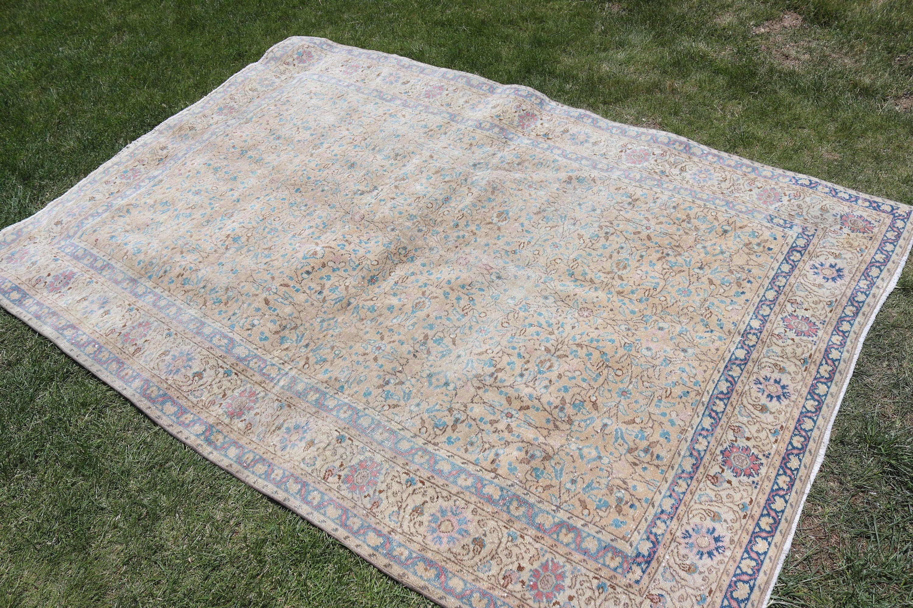 Açıklama Halısı, Boho Bölge Halıları, Yatak Odası Halısı, 4.6x6.8 ft Alan Halısı, Türk Halısı, Modern Halılar, Bej Bildirimi Halısı, Vintage Halılar, Türkiye Halıları