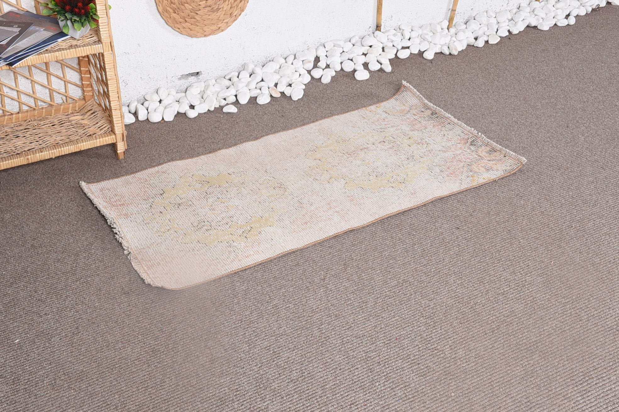 Home Decor Rugs, Turkish Rug, Rugs for Nursery, Floor Rug, Entry Rugs, 1.9x3.9 ft Small Rug, Retro Rug, Vintage Rug, Wall Hanging Rug