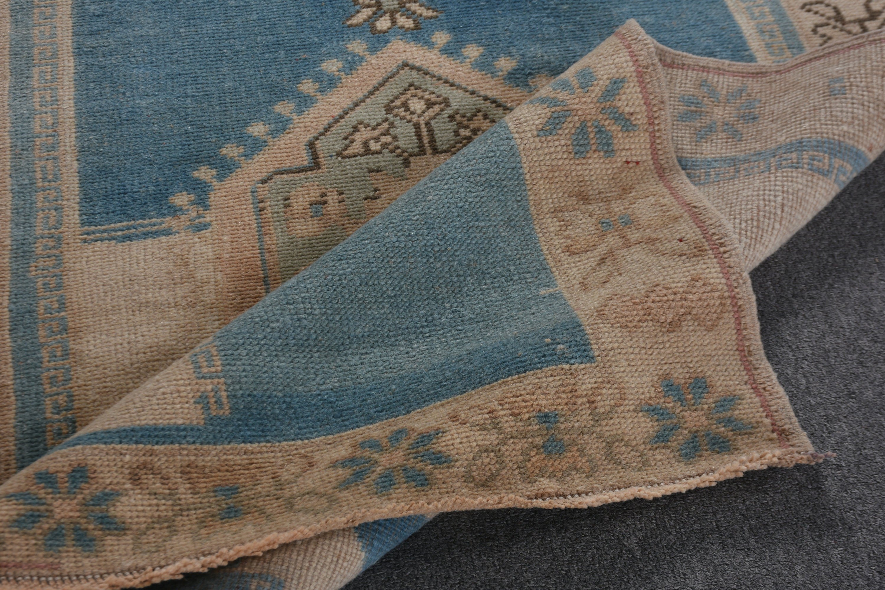 Giriş Halıları, Yün Halı, Vintage Halı, Anadolu Halıları, Kahverengi Yün Halı, 2,9x5,7 ft Aksan Halıları, Çocuk Halısı, Mutfak Halısı, Türk Halıları