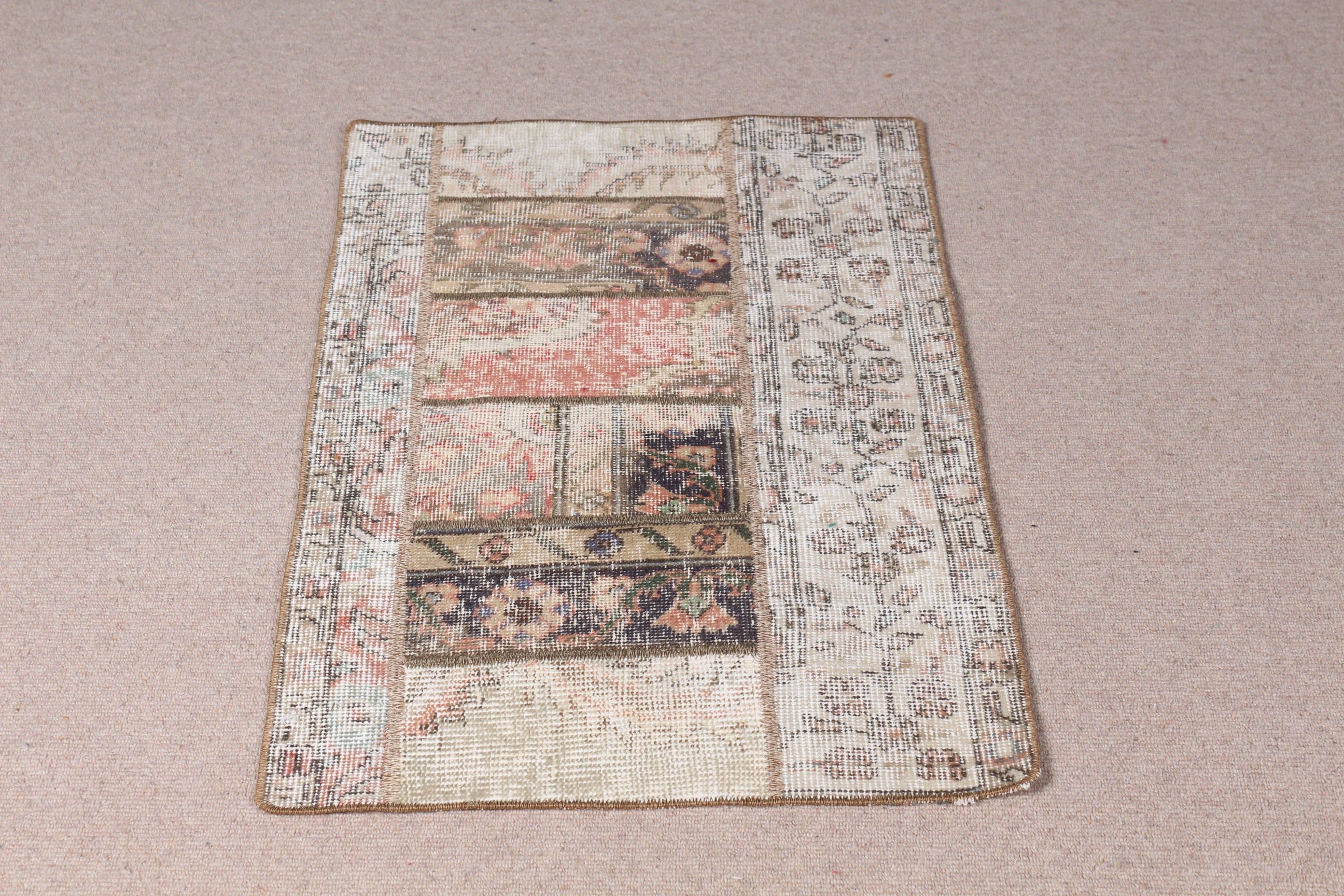 Wall Hanging Rugs, Moroccan Rugs, Vintage Rugs, Brown Bedroom Rug, 2x3.1 ft Small Rugs, Turkish Rug, Car Mat Rugs, Old Rugs