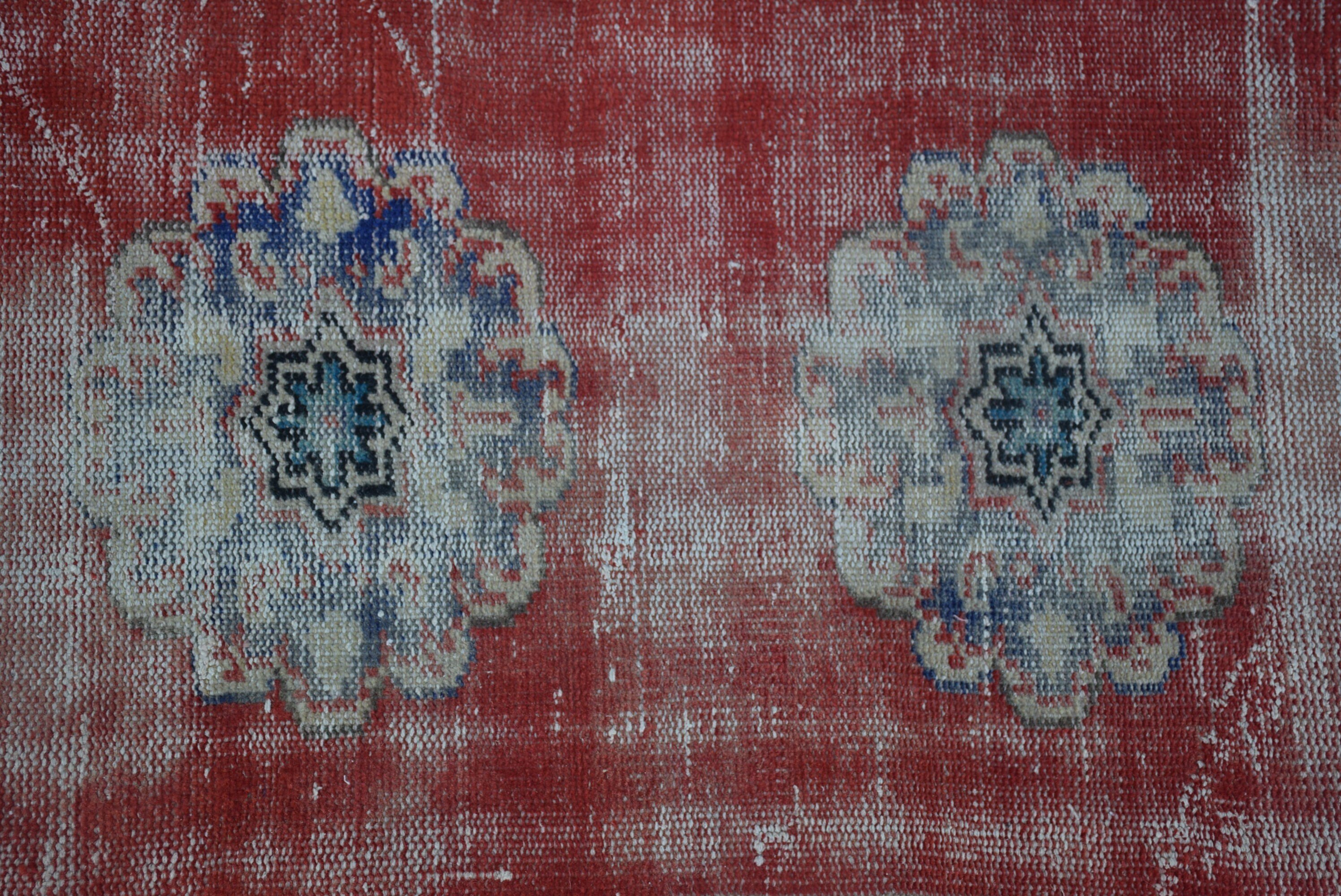 Kitchen Rugs, Turkish Rug, Rugs for Bathroom, Vintage Rugs, Bathroom Rug, Red  2.4x3.8 ft Small Rugs, Boho Rug, Bedroom Rug