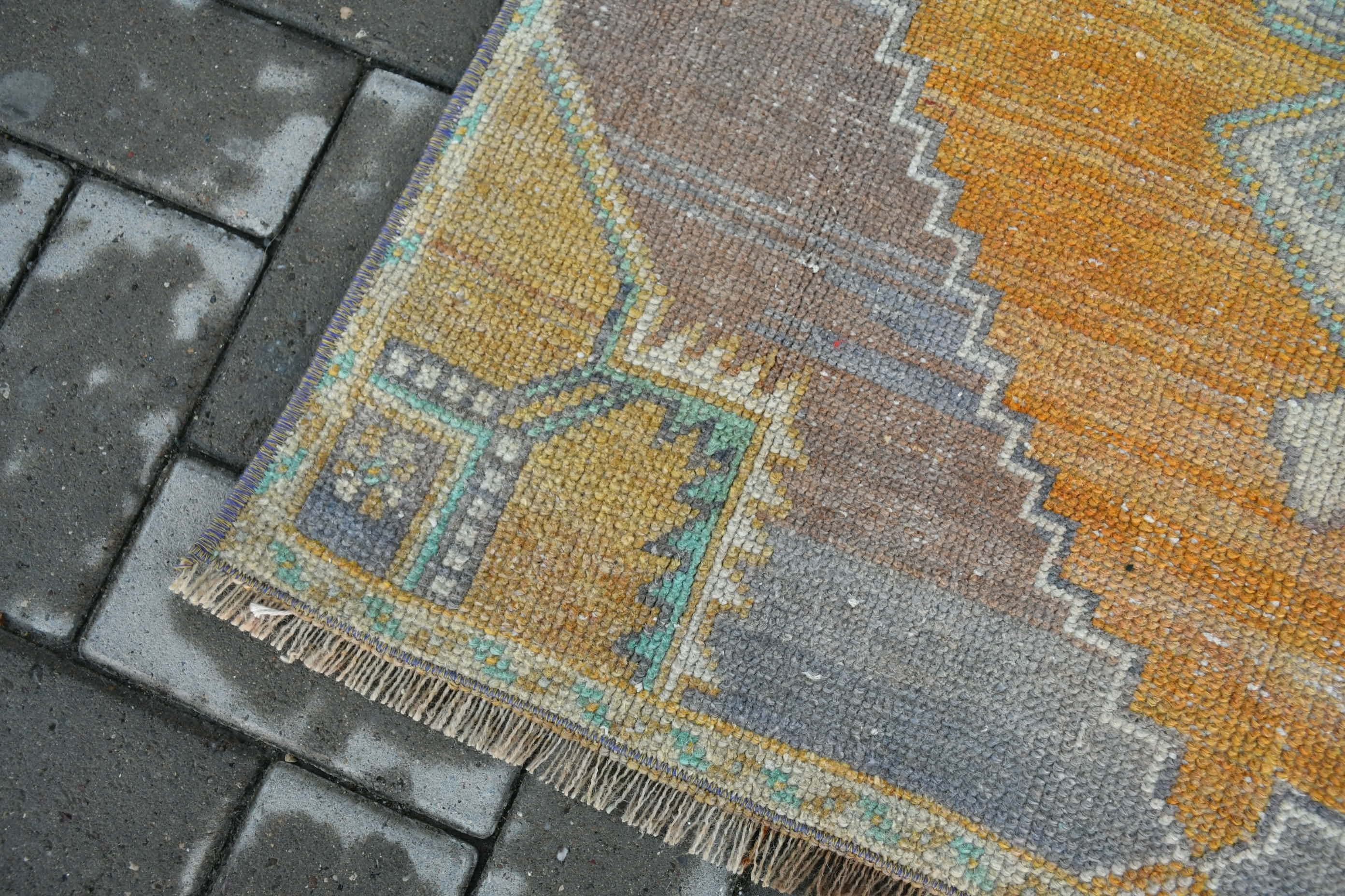 Bedroom Rug, Rugs for Bedroom, Antique Rug, Turkish Rugs, Vintage Rug, Yellow Oriental Rug, Kitchen Rug, Entry Rug, 2.8x5.4 ft Accent Rugs