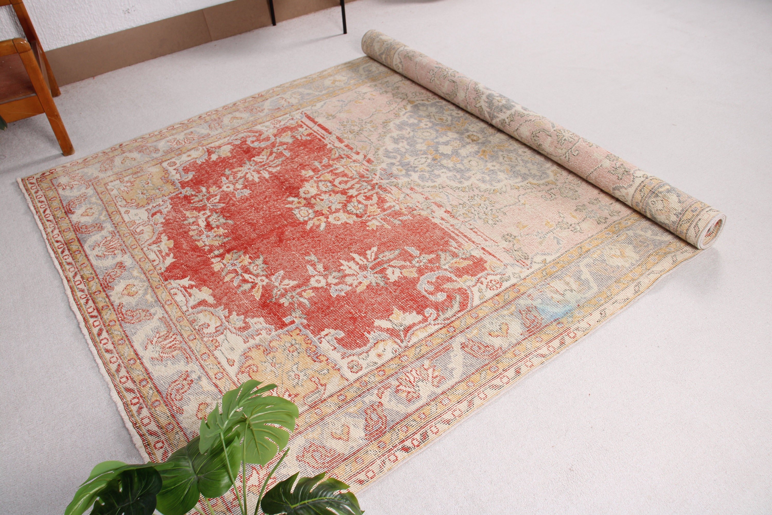 6.1x9.9 ft Büyük Halı, Vintage Halılar, Ev Dekorasyonu Halısı, Yatak Odası Halıları, Lüks Halılar, Yer Halıları, Kırmızı Lüks Halı, Türk Halısı, Salon Halıları