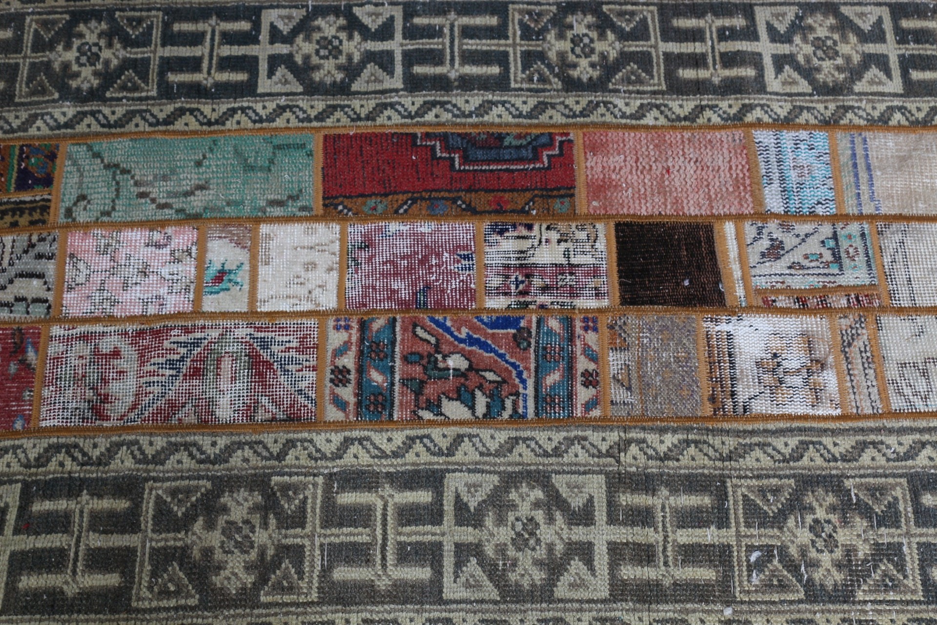 Rainbow Bedroom Rugs, Vintage Rugs, Art Rug, Bedroom Rug, Kitchen Rugs, Turkish Rug, Rugs for Kitchen, Oriental Rug, 2.7x6.5 ft Accent Rug