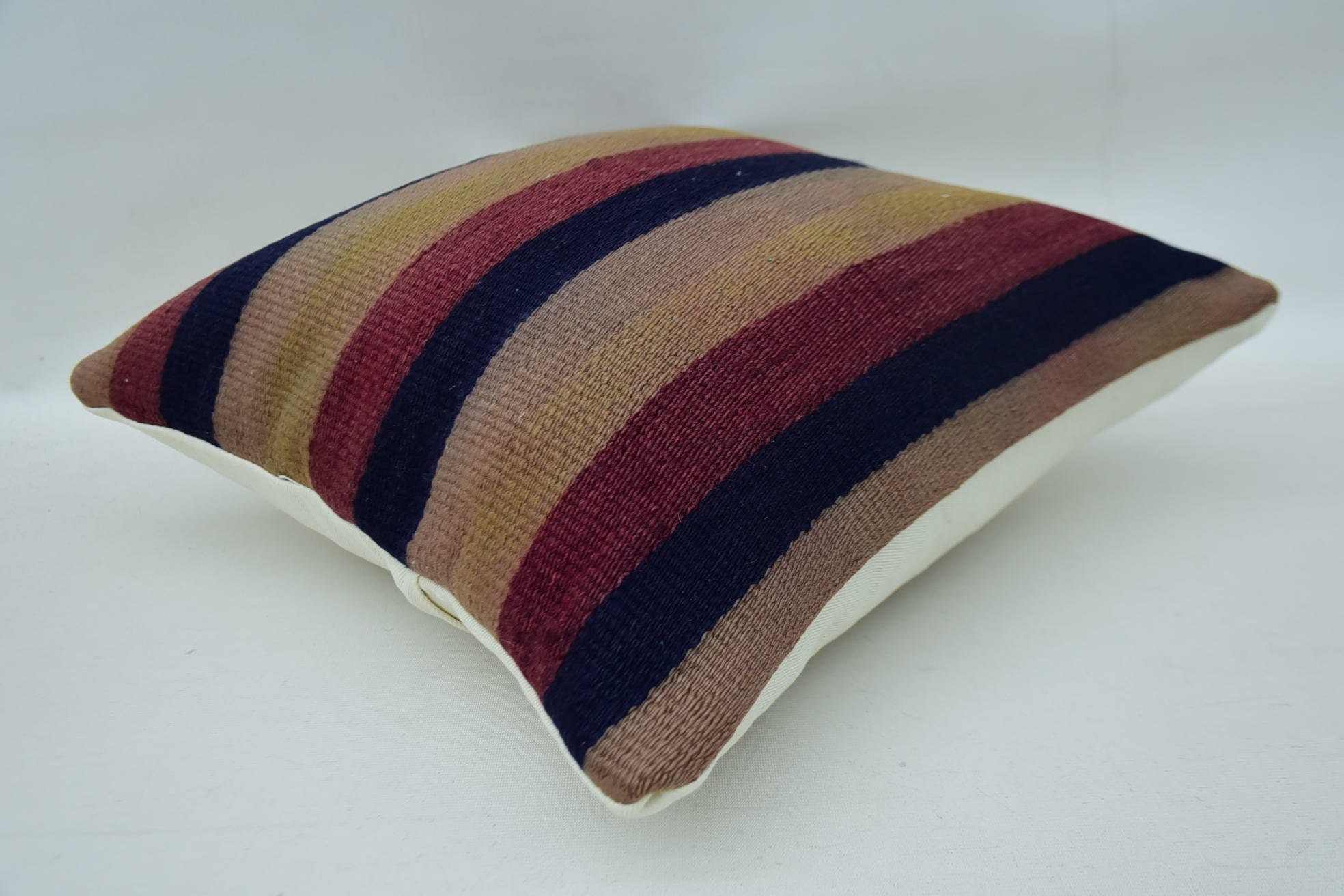 Kilim Cushion Sham, Antique Pillows, Tapestry Pillow, 16"x16" Red Pillow Case, Boho Pillow Sham Cover, Wholesale Cushion