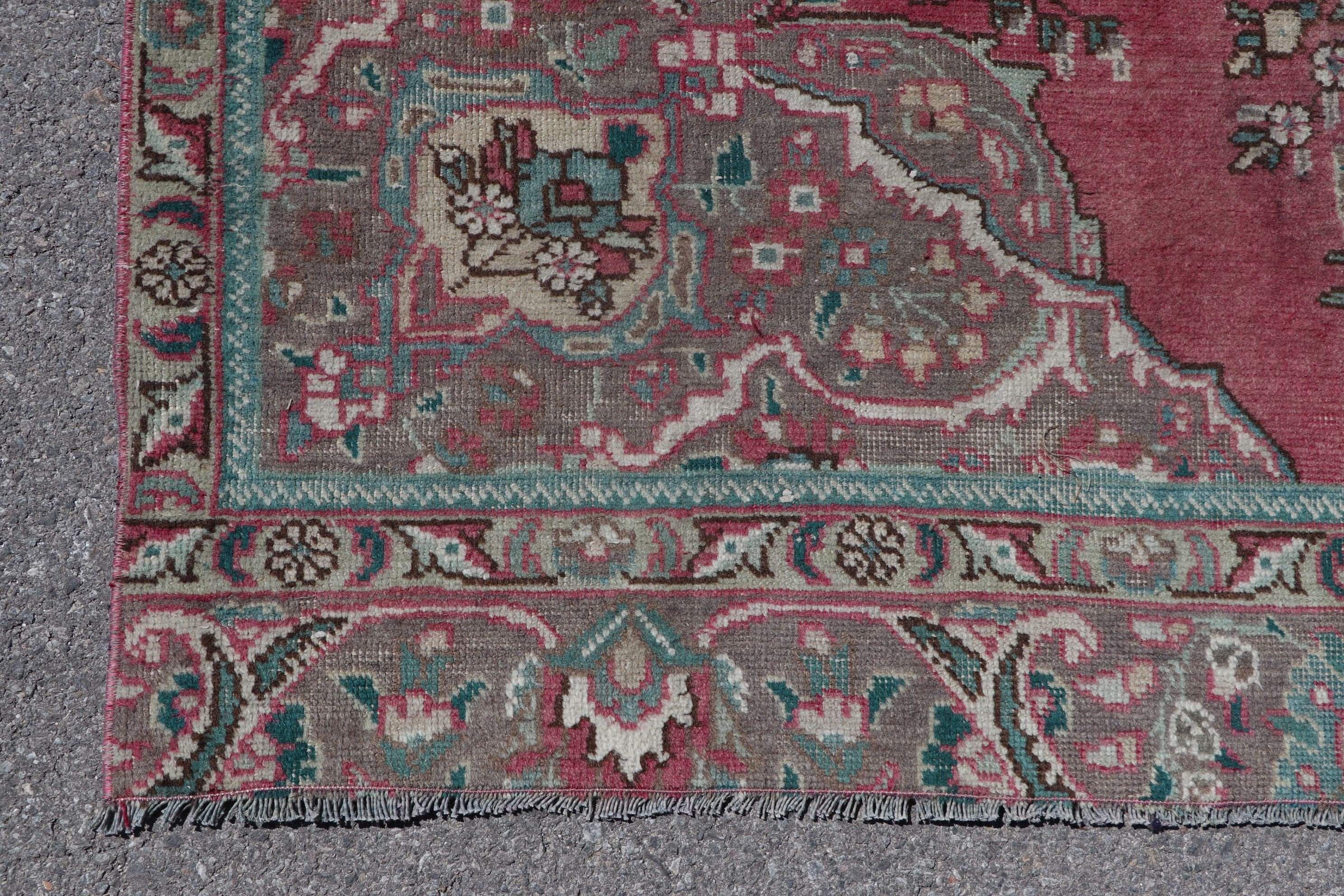 Antique Rugs, Bedroom Rug, Vintage Rug, Salon Rugs, 5.1x8.3 ft Large Rug, Tribal Rugs, Turkish Rug, Pink Oriental Rugs