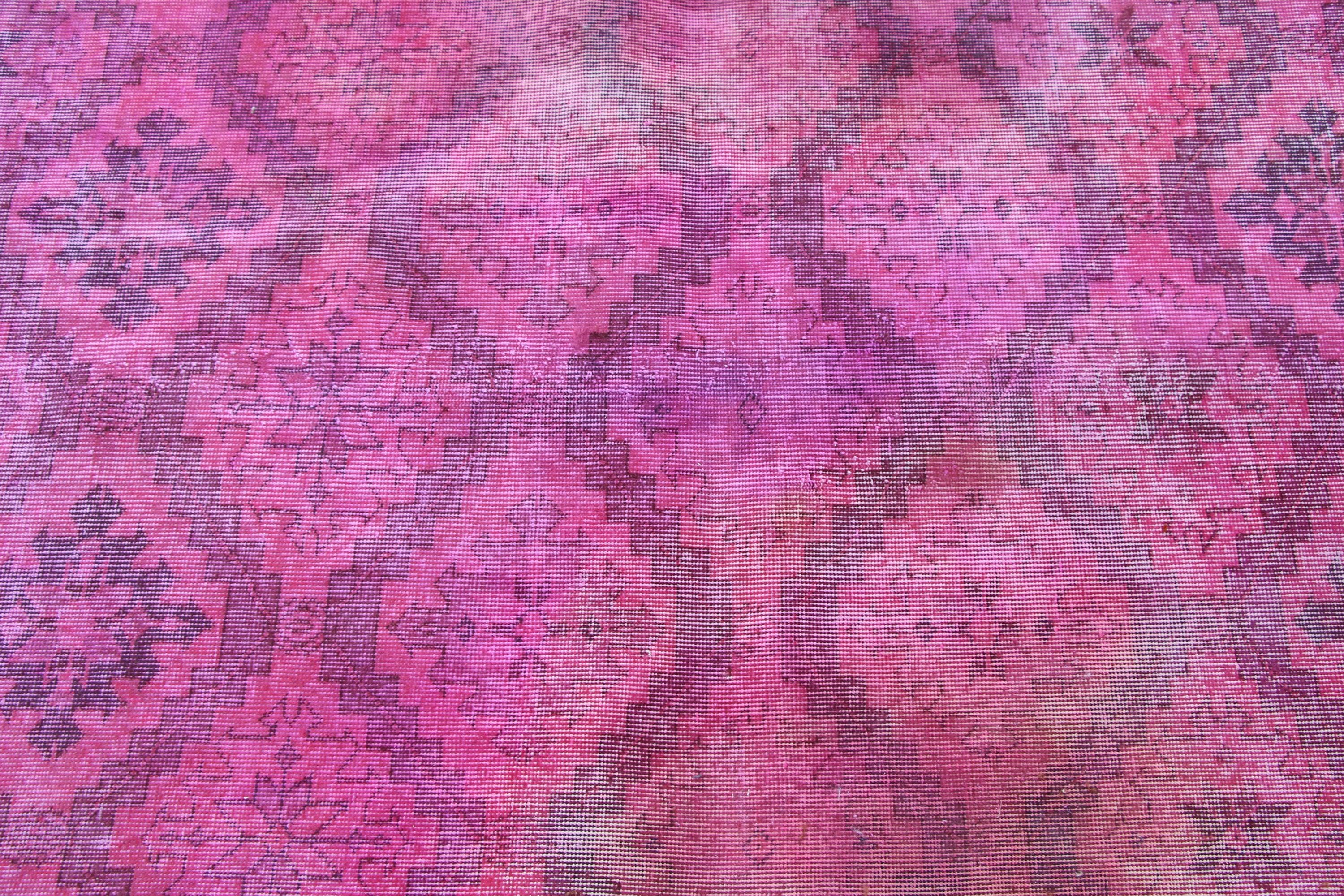Pink Kitchen Rug, Art Rug, Turkish Rugs, Vintage Rug, Bedroom Rugs, Rugs for Entry, Oriental Rug, 3.5x6.3 ft Accent Rug, Vintage Decor Rugs