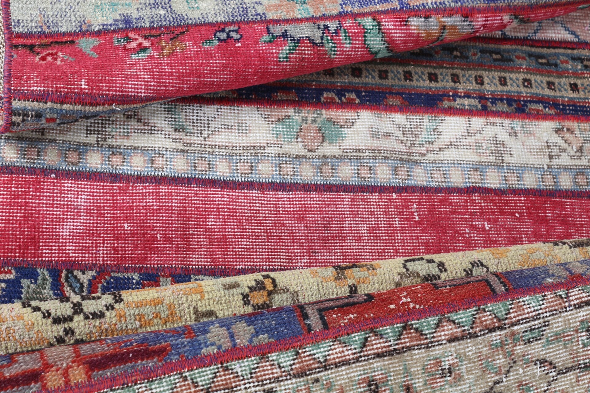 Red Bedroom Rug, Vintage Rugs, Hallway Rug, Anatolian Rug, 3.1x9.5 ft Runner Rug, Aztec Rug, Rugs for Runner, Oriental Rug, Turkish Rug