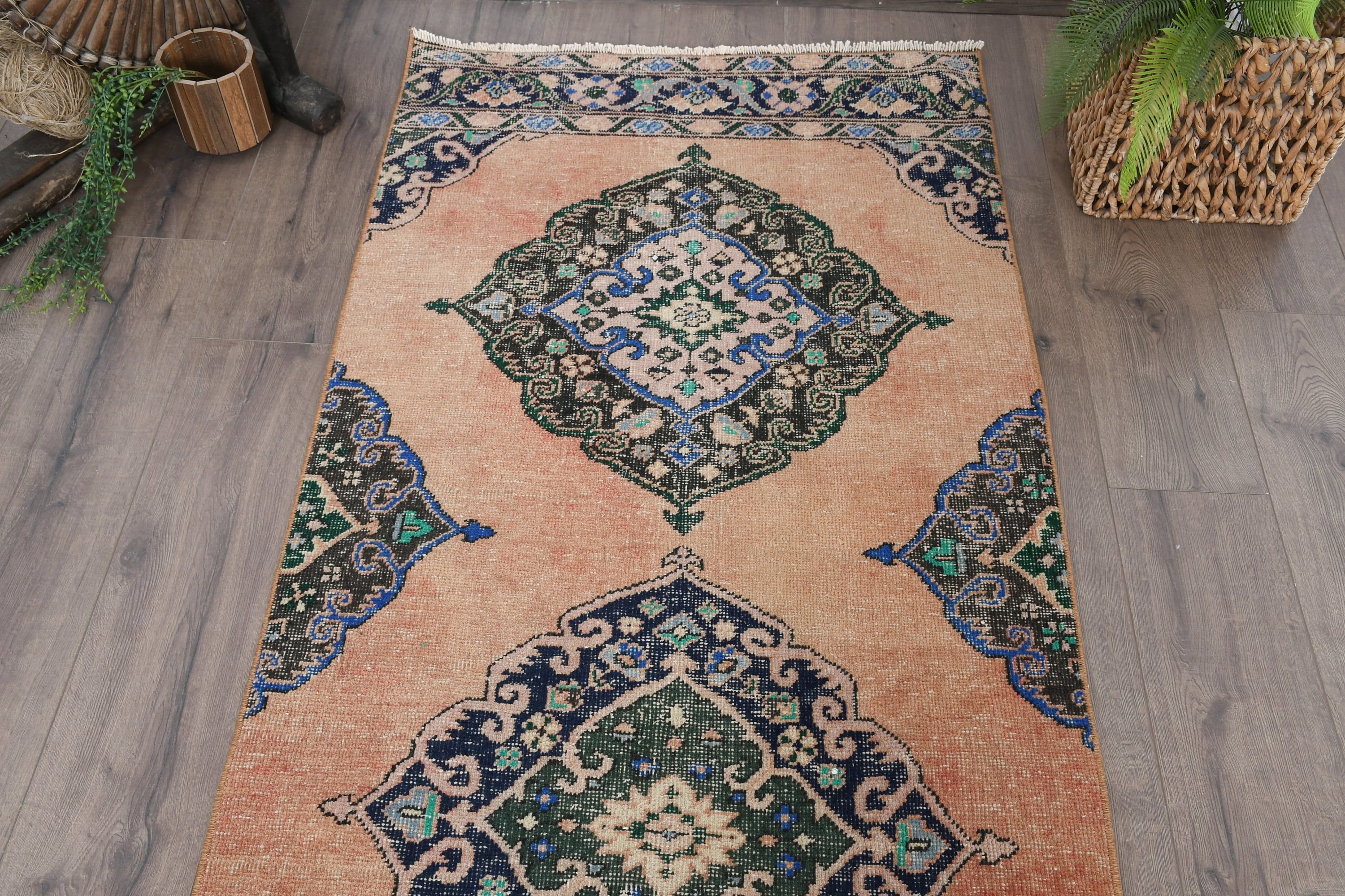 Koridor Halısı, Pembe Yatak Odası Halısı, 2.9x12.9 ft Yolluk Halıları, Merdiven Halıları, Düğün Halısı, Vintage Halı, Türk Halıları, Oryantal Halı