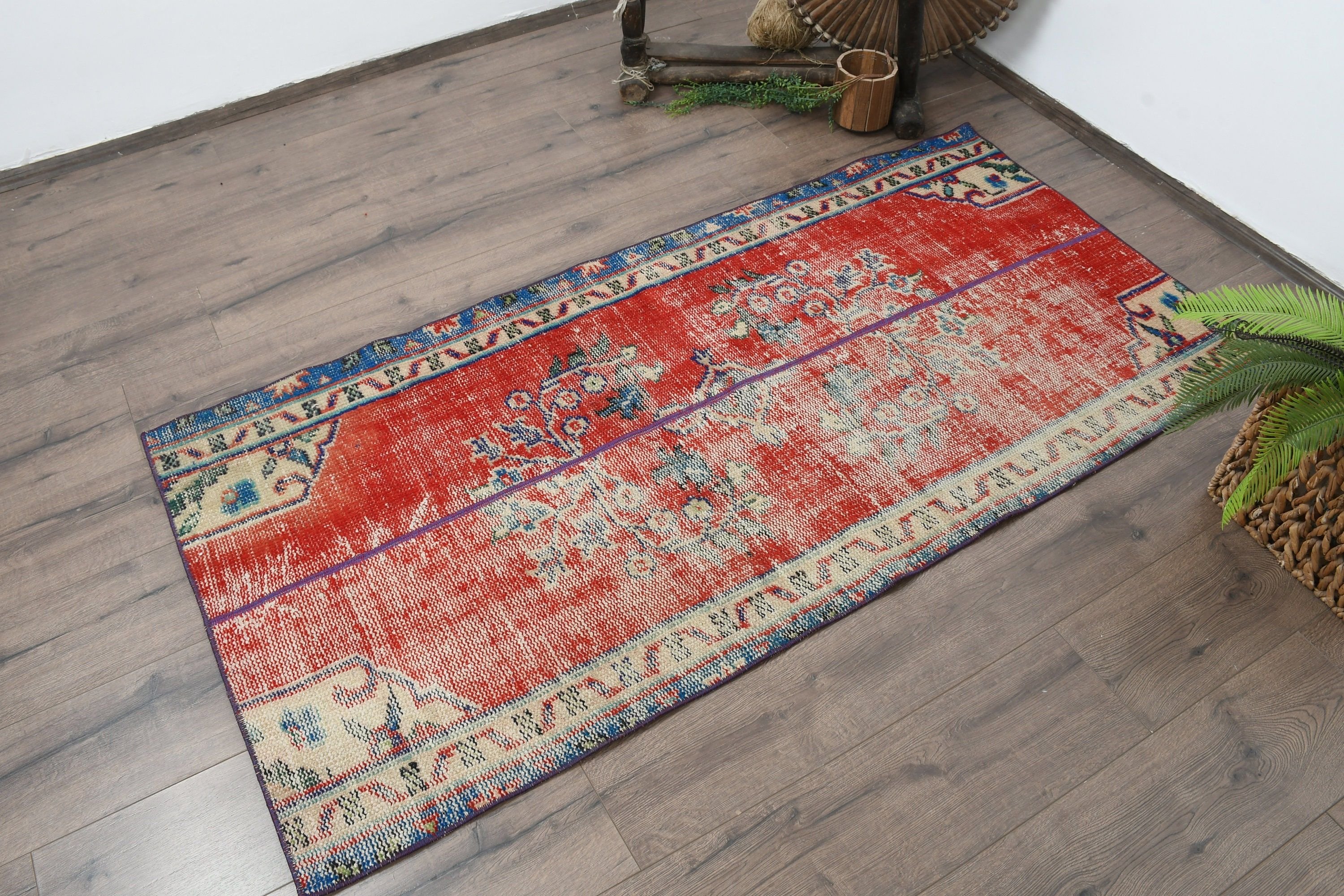 2.8x5.8 ft Accent Halı, Türk Halısı, Yatak Odası Halıları, Fas Halısı, Mutfak Halısı, Vintage Halılar, Çocuk Halısı, Mavi Soğuk Halılar