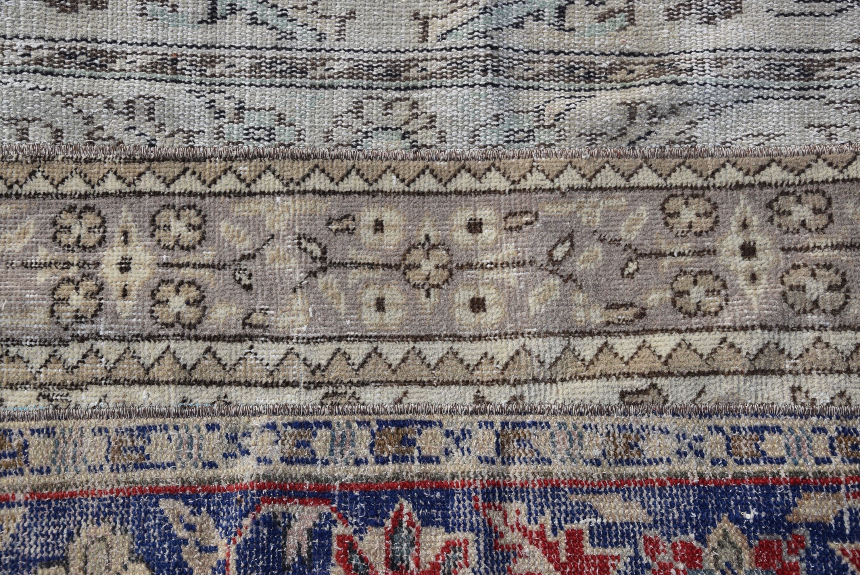 Mutfak Halısı, Vintage Halılar, Oryantal Halı, Türk Halıları, 2,9x2,9 ft Küçük Halı, Oushak Halı, Özel Halı, Duvara Asılı Halı, Bej Yün Halılar