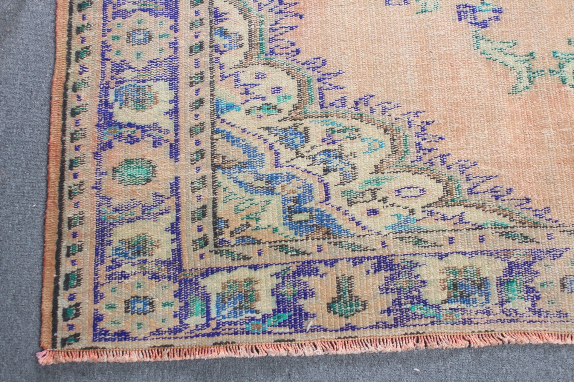 Turuncu Yün Halılar, Oushak Halı, Yatak Odası Halısı, Yemek Odası Halıları, 5.2x8.2 ft Büyük Halı, Türk Halıları, Düğün Halıları, Vintage Halılar