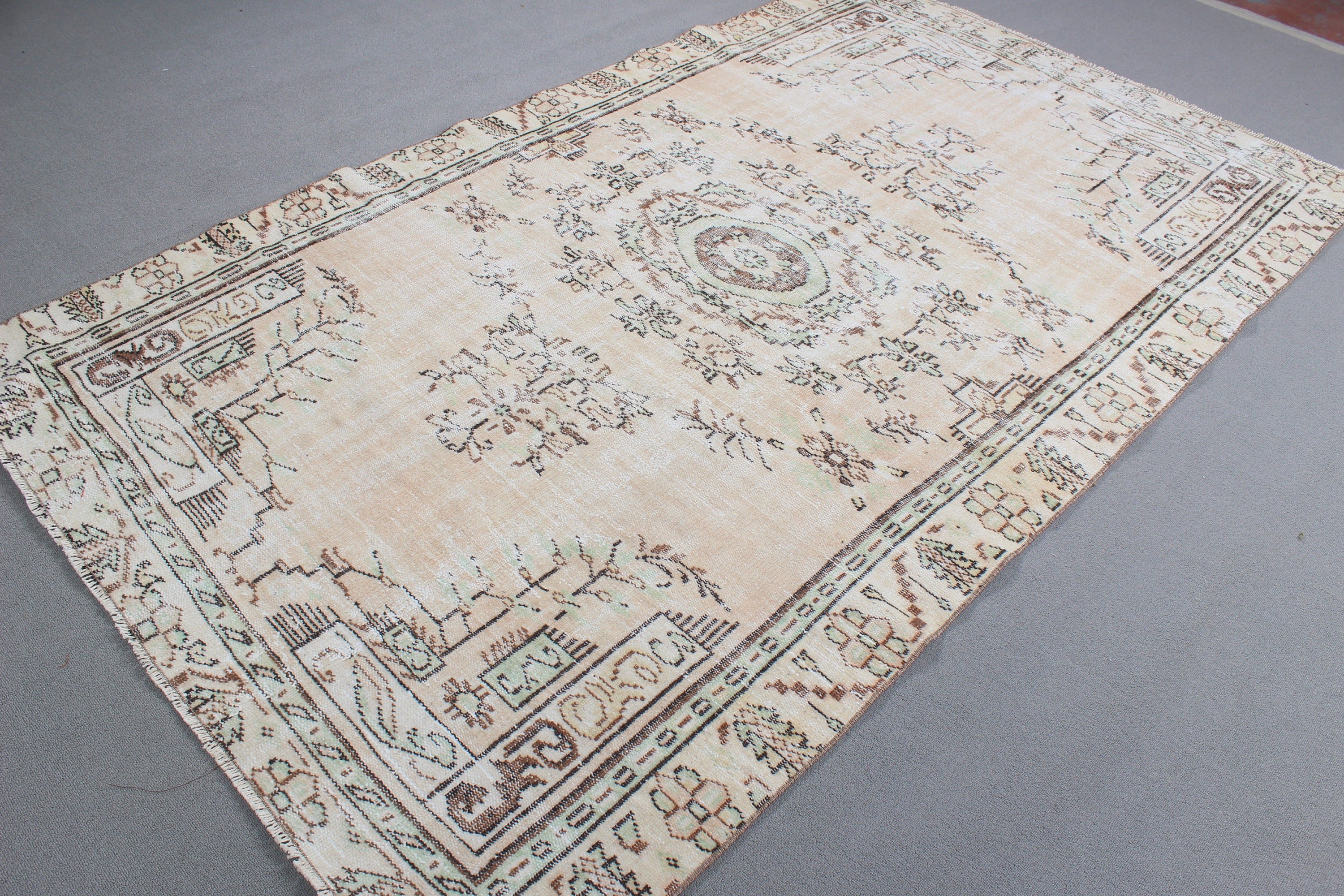 Oushak Rug, 5.1x8.5 ft Large Rug, Turkish Rugs, Beige Home Decor Rugs, Modern Rugs, Large Boho Rugs, Large Oushak Rugs, Vintage Rug