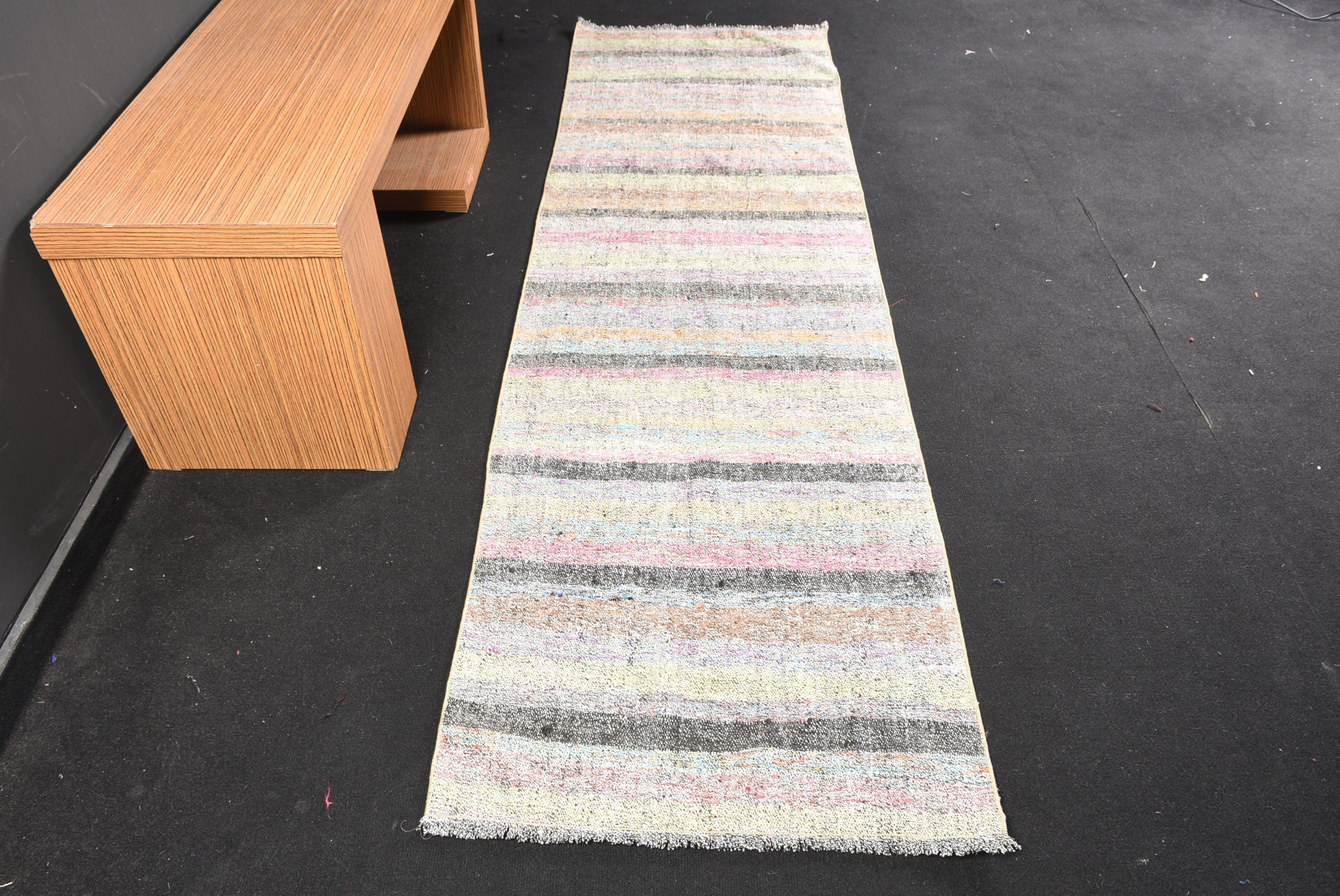 Cool Rugs, Kilim, Hallway Rugs, Antique Rugs, Corridor Rug, Turkish Rugs, Vintage Rug, Muted Rug, Pink  2.5x8.9 ft Runner Rug