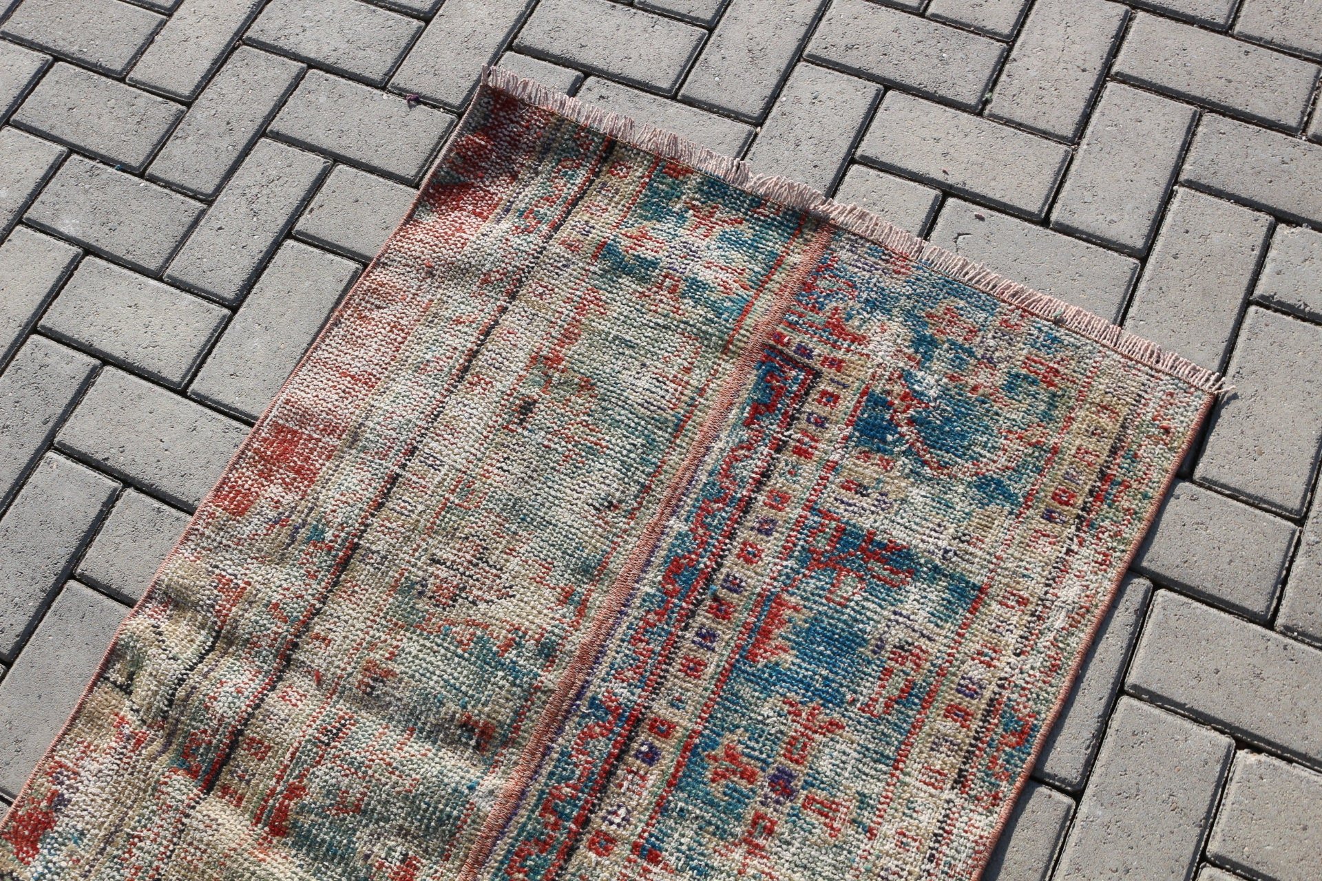 Blue Home Decor Rugs, Entry Rug, Vintage Rugs, 2.6x4.2 ft Small Rugs, Antique Rug, Turkish Rugs, Natural Rugs, Wall Hanging Rug, Floor Rugs