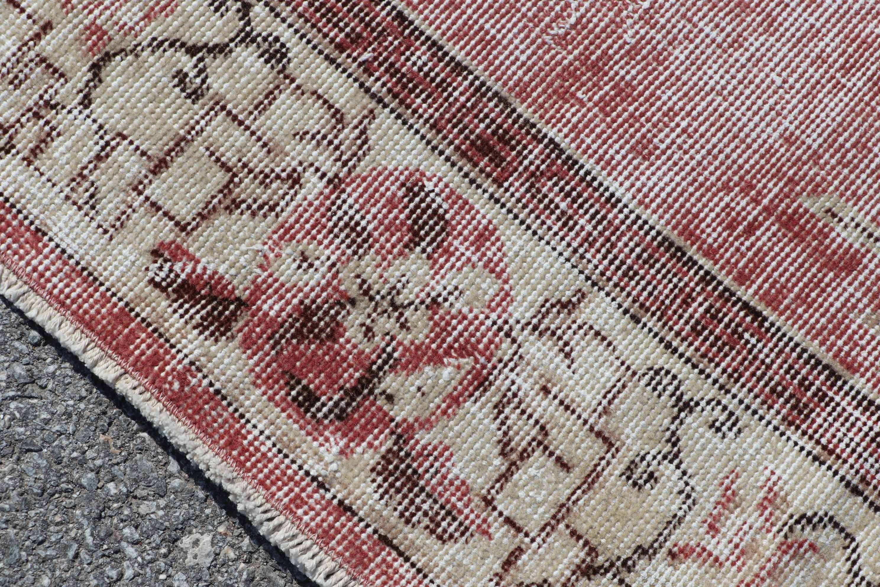 Red Bedroom Rugs, Turkish Rug, Vintage Decor Rugs, Vintage Rug, Anatolian Rug, Organic Rugs, Wool Rug, Rugs for Indoor, 4.8x8.3 ft Area Rug