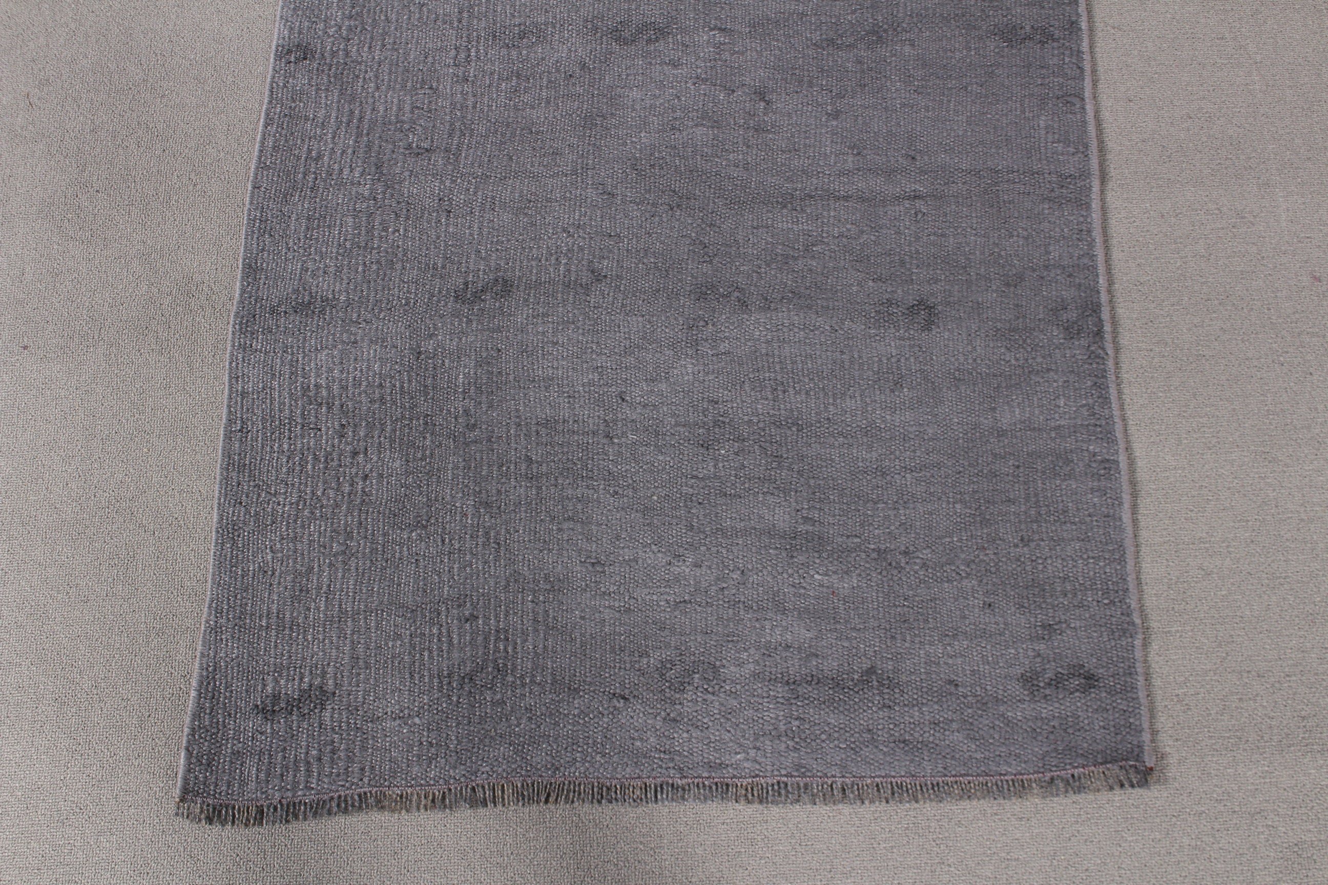 Art Rugs, Wool Rugs, 2.4x7.3 ft Runner Rug, Gray Kitchen Rugs, Vintage Rugs, Rugs for Stair, Oriental Rug, Stair Rugs, Turkish Rugs