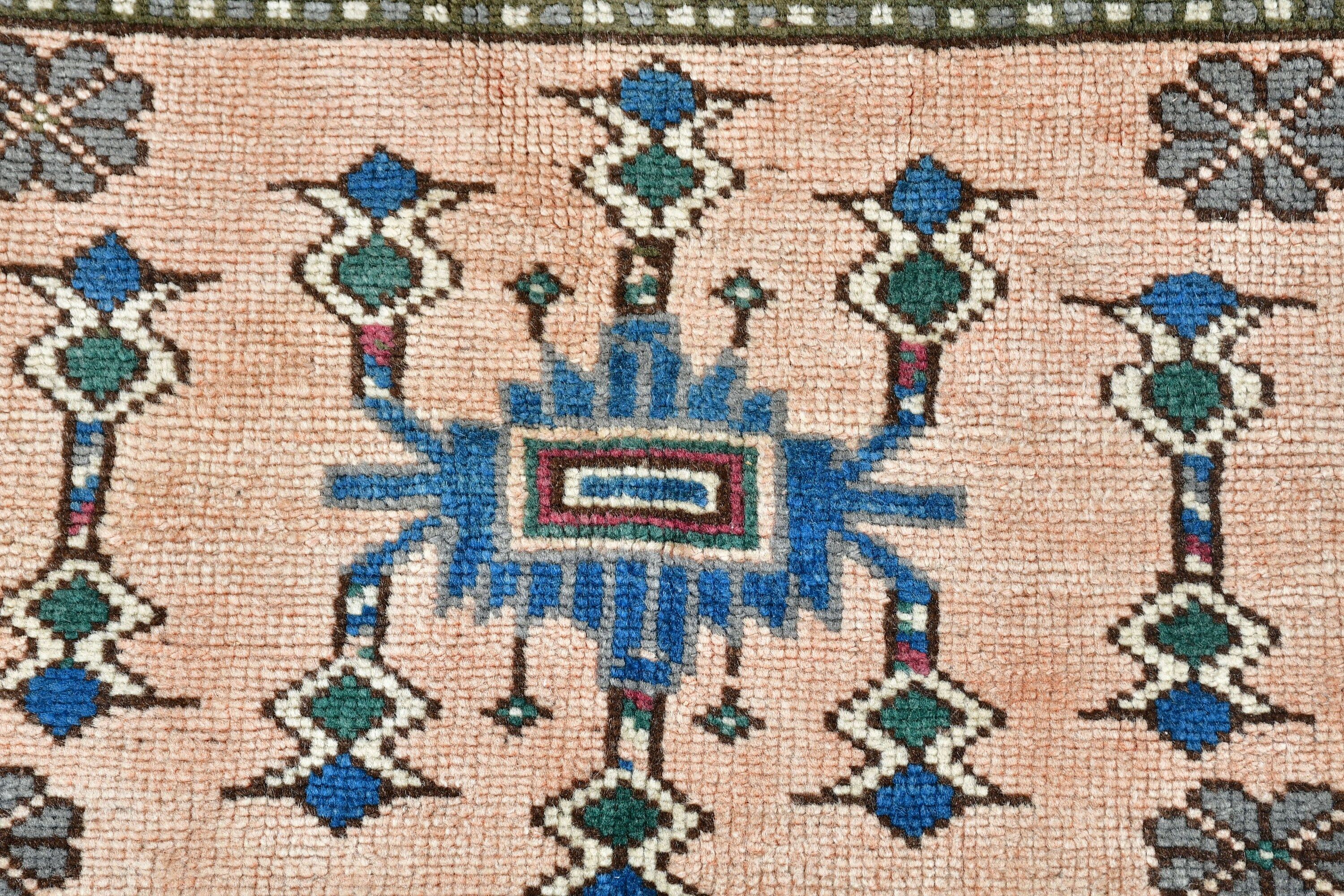 Vintage Rug, 1.6x2.4 ft Small Rug, Car Mat Rug, Aztec Rugs, Nursery Rugs, Oriental Rugs, Brown Moroccan Rugs, Turkish Rugs