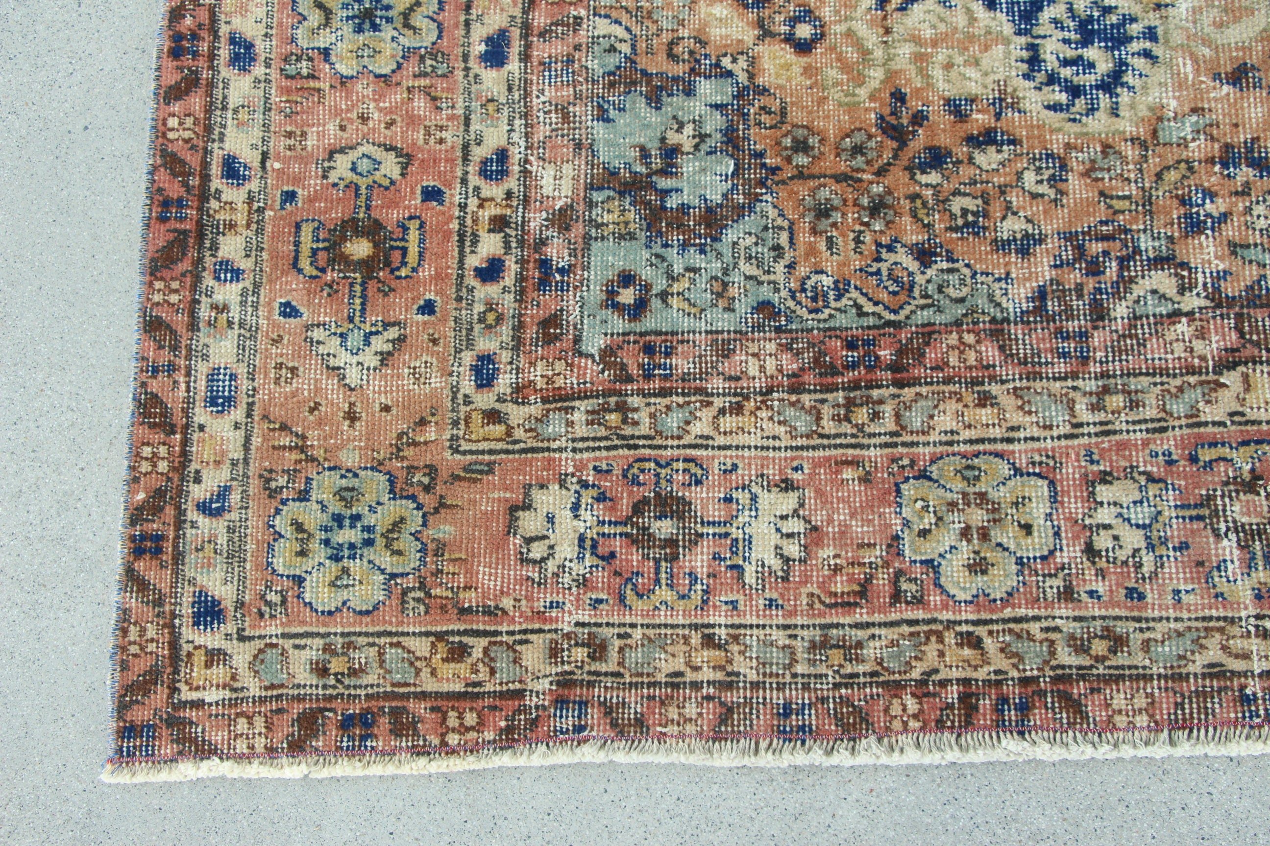 Türk Halısı, Vintage Halı, Yemek Odası Halıları, Mavi Açıklama Halıları, 6,2x9,9 ft Büyük Halı, Modern Halı, Havalı Halılar, Büyük Boho Halısı, Mutfak Halısı