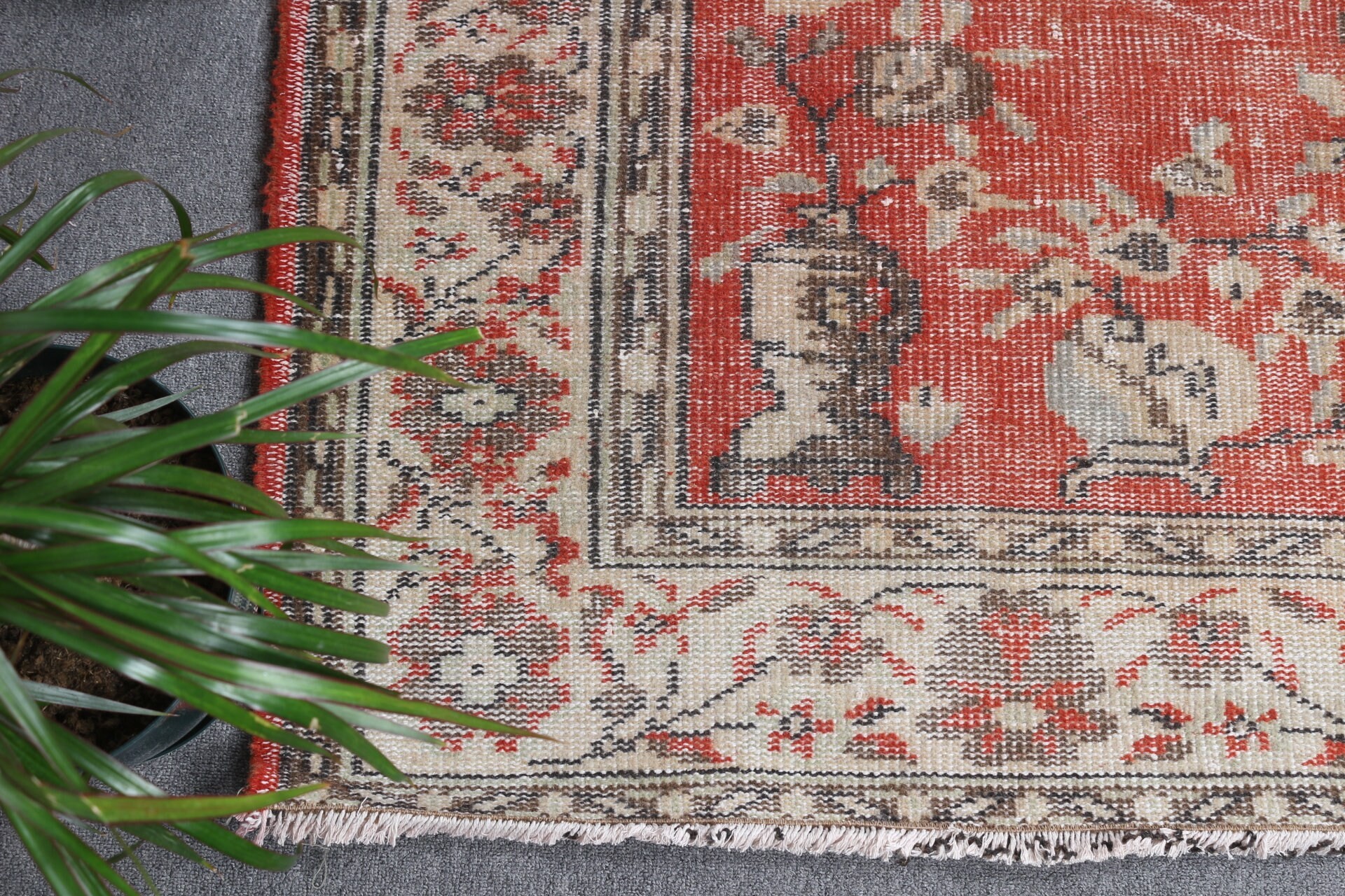 Bedroom Rug, Vintage Rugs, Turkish Rugs, Rugs for Living Room, Salon Rugs, Cool Rug, Kitchen Rug, Red  5.7x8.9 ft Large Rug