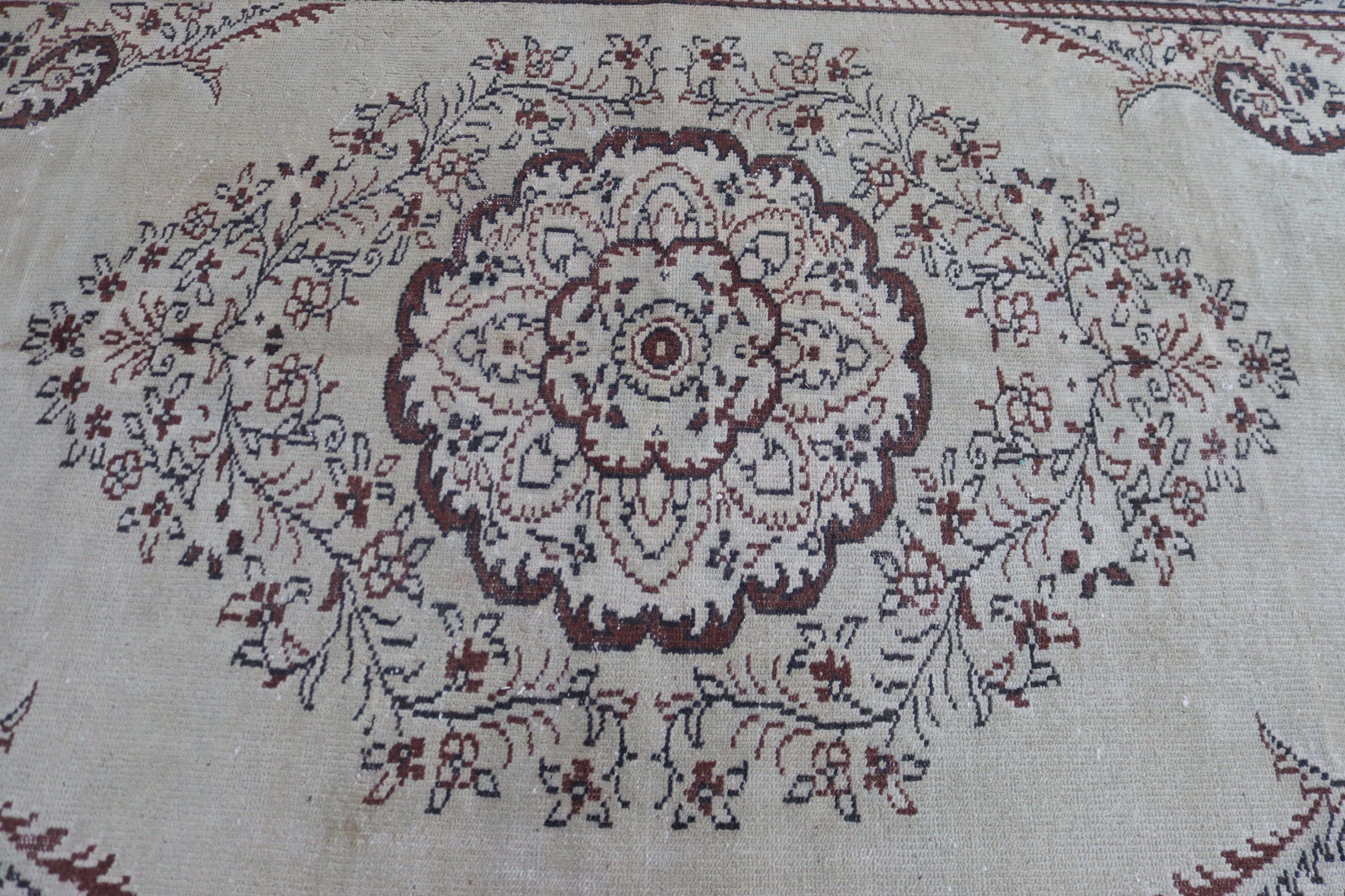 Vintage Halılar, Türk Halısı, Oryantal Halılar, Havalı Halılar, Aztek Halıları, 5,8x9,5 ft Büyük Halılar, Oturma Odası Halıları, Büyük Boho Halısı, Yeşil Nötr Halı