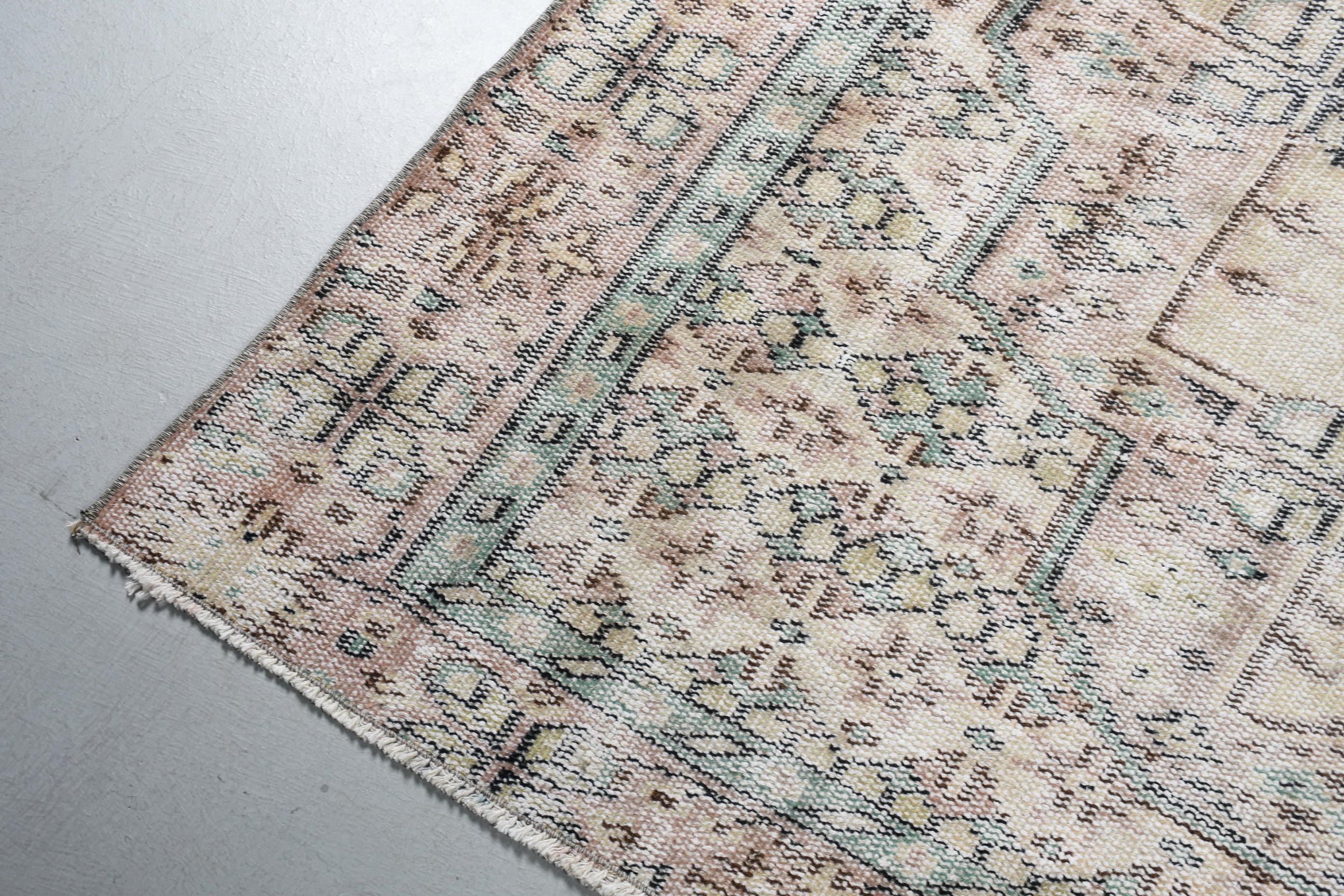 Oryantal Halı, Anadolu Halısı, Türk Halıları, Yemek Odası Halısı, Vintage Halı, Bej Antika Halı, 5.6x8.9 ft Büyük Halı, El Dokuma Halı, Salon Halıları