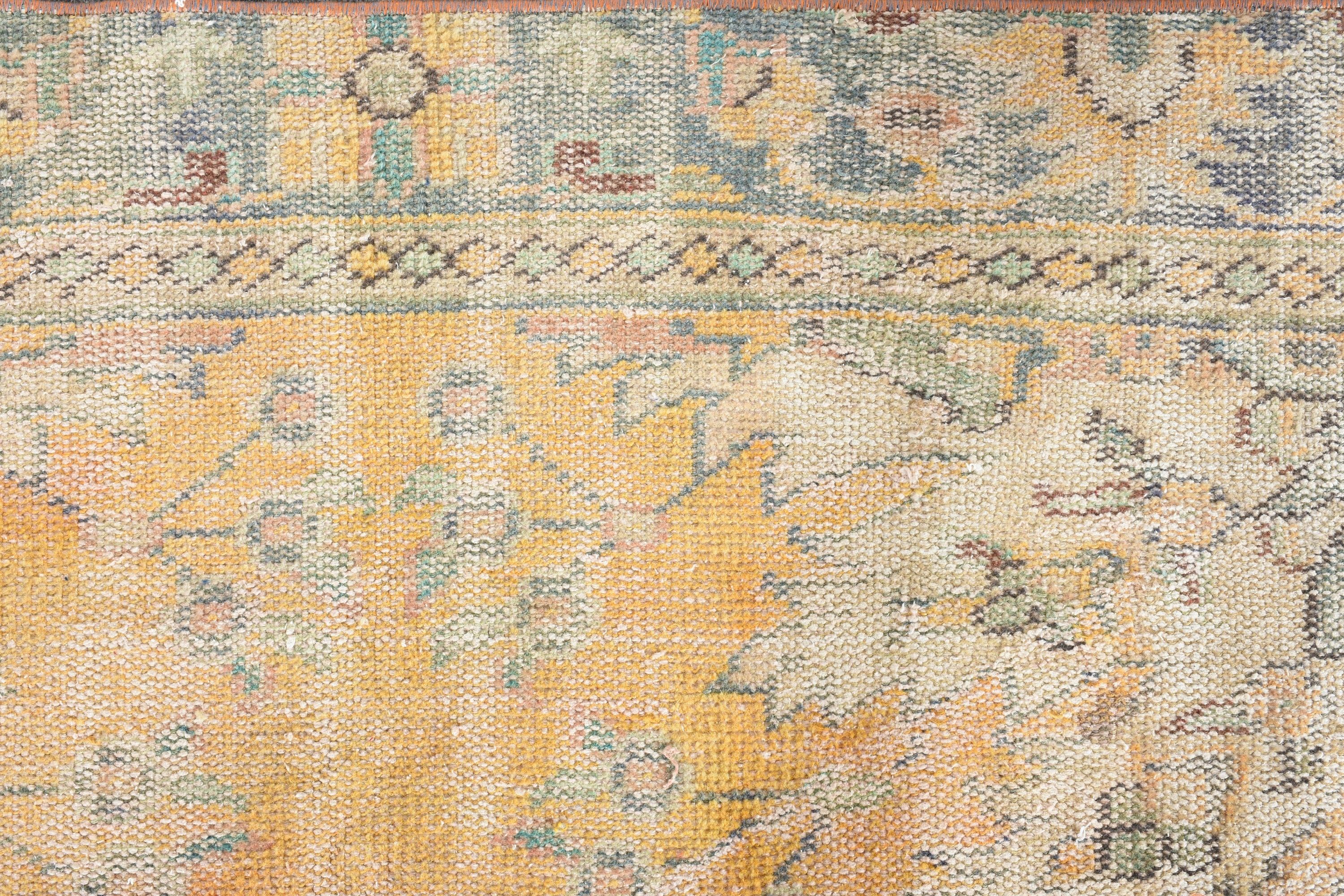 1.7x3.5 ft Küçük Halı, Paspas Kilimleri, Giriş Halısı, Vintage Halı, Türk Halısı, Çocuk Halıları, Soğuk Halı, Turuncu Yatak Odası Halısı, Anadolu Halıları