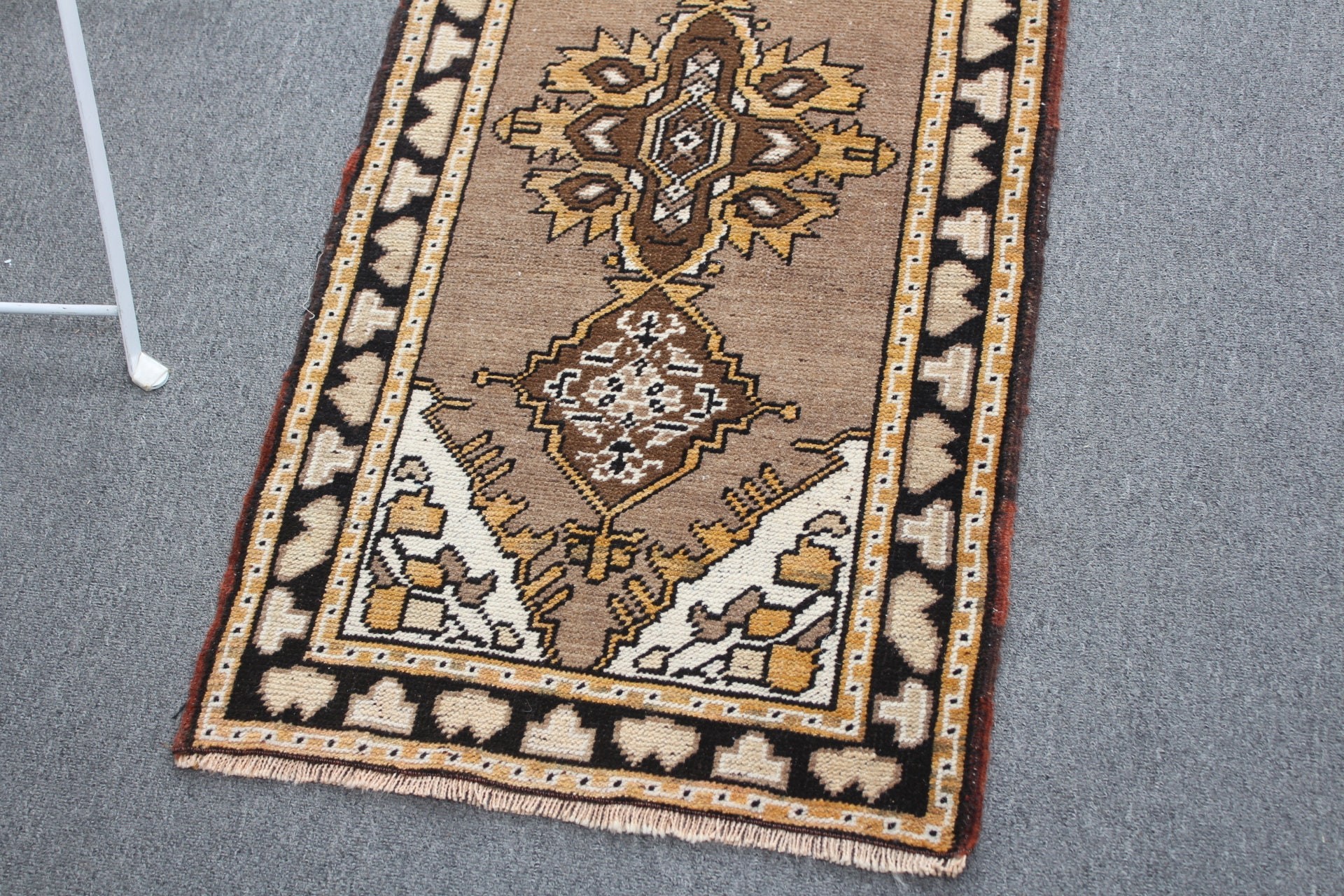 Turkish Rug, Car Mat Rug, Rugs for Entry, Nursery Rugs, 1.8x3.3 ft Small Rug, Bedroom Rug, Vintage Rugs, Brown Oriental Rug