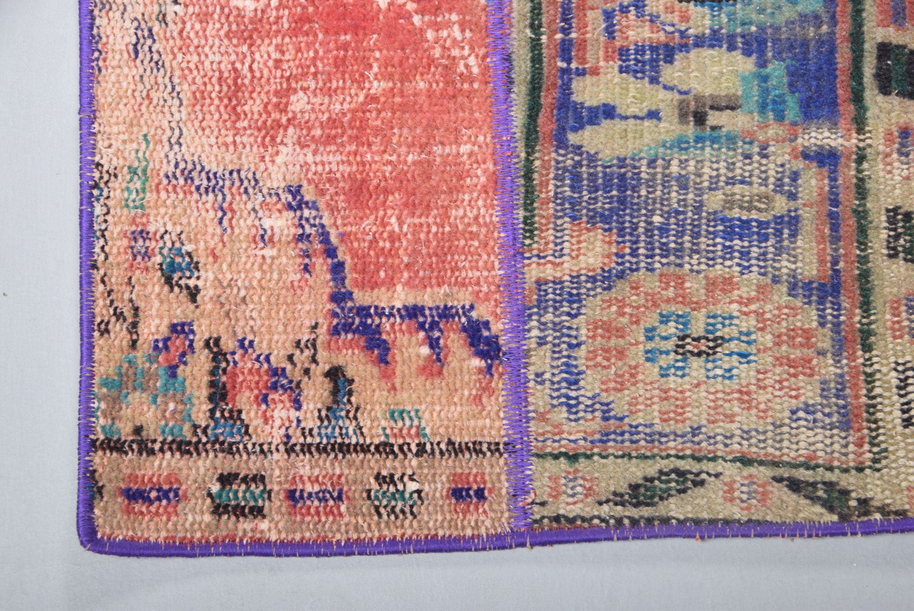Kitchen Rugs, Vintage Rugs, Organic Rugs, Turkish Rug, 2.2x3.4 ft Small Rug, Bathroom Rugs, Blue Oriental Rug, Anatolian Rug