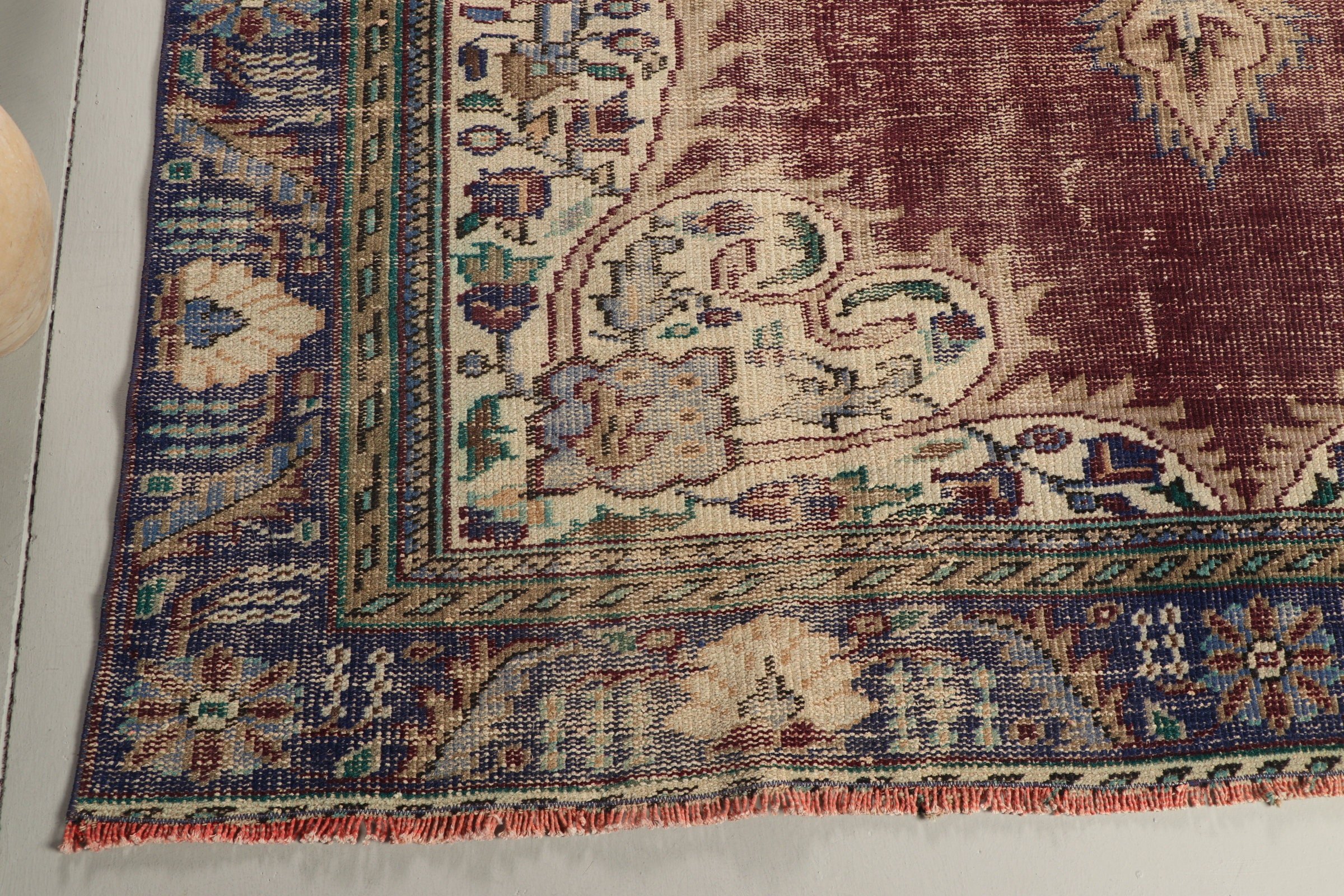 6.2x9.2 ft Büyük Halı, Vintage Halı, Yatak Odası Halısı, Fas Halısı, Türk Halıları, Oturma Odası Halıları, Soluk Halı, Oryantal Halı, Mor Yer Halısı