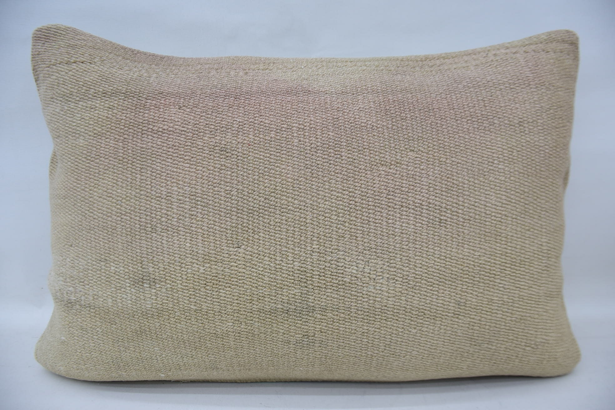 16"x24" Beige Pillow, Tribal Pillow Case, Pillow for Sofa, Kilim Cushion Sham, Turkish Kilim Pillow, Colorful Pillow Case