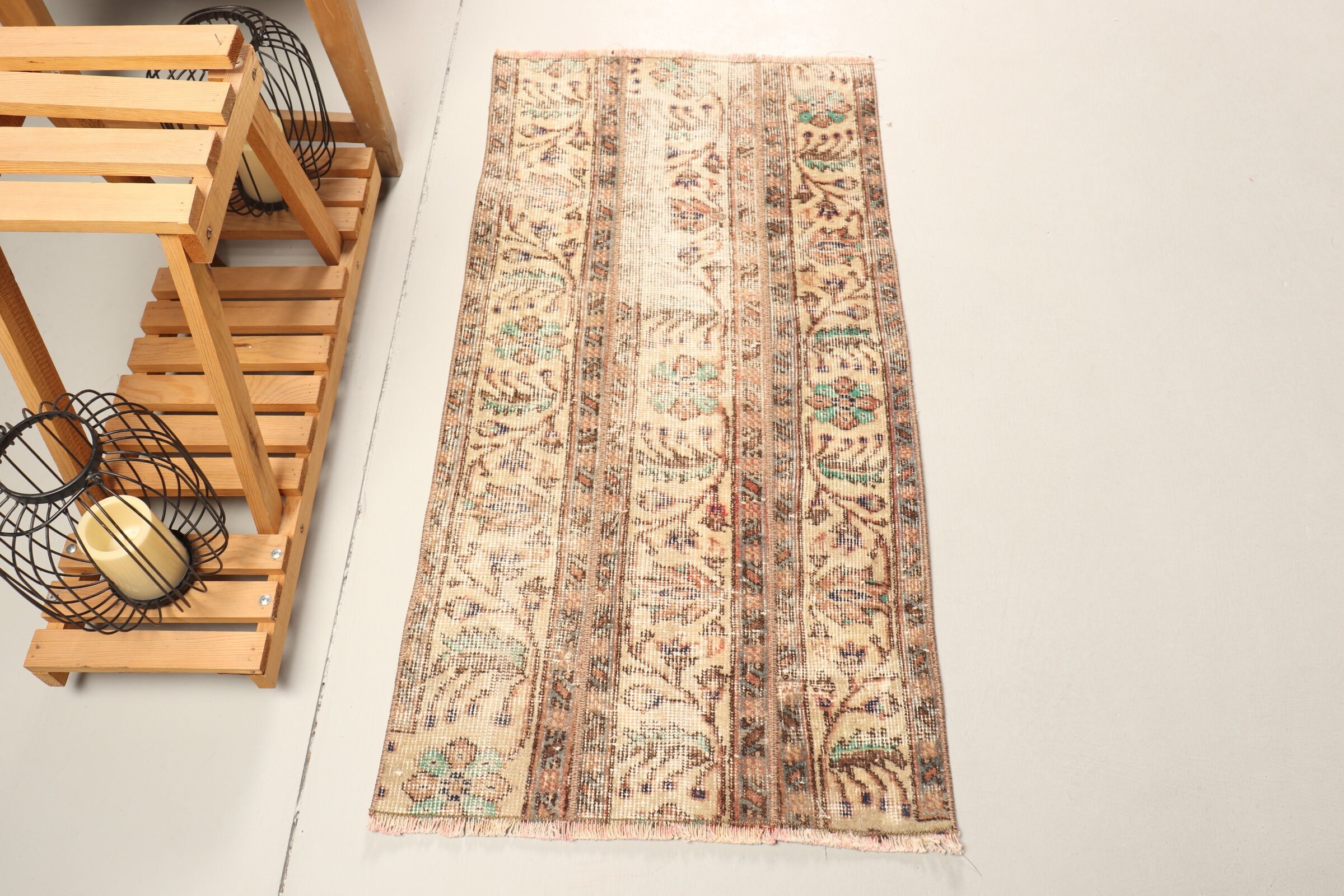 Duvara Asma Halılar, Yurt Halıları, Bej Yatak Odası Halısı, 2x4 ft Küçük Halılar, Vintage Halılar, Banyo Halıları, Yün Halı, Türk Halıları, Oryantal Halı