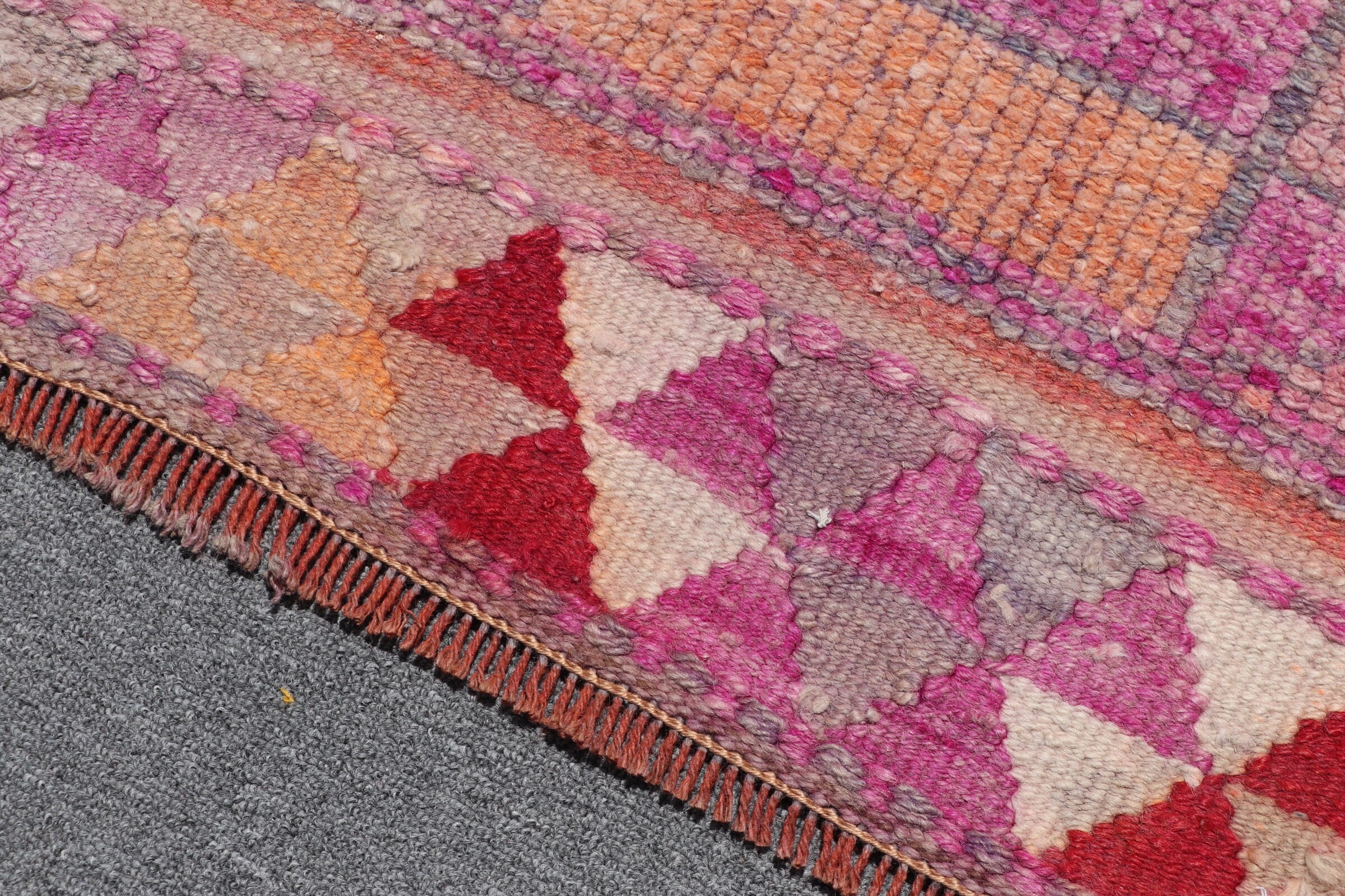 Anatolian Rug, 2.8x9.7 ft Runner Rugs, Corridor Rugs, Pink Wool Rug, Rugs for Stair, Stair Rugs, Vintage Rugs, Kitchen Rugs, Turkish Rug