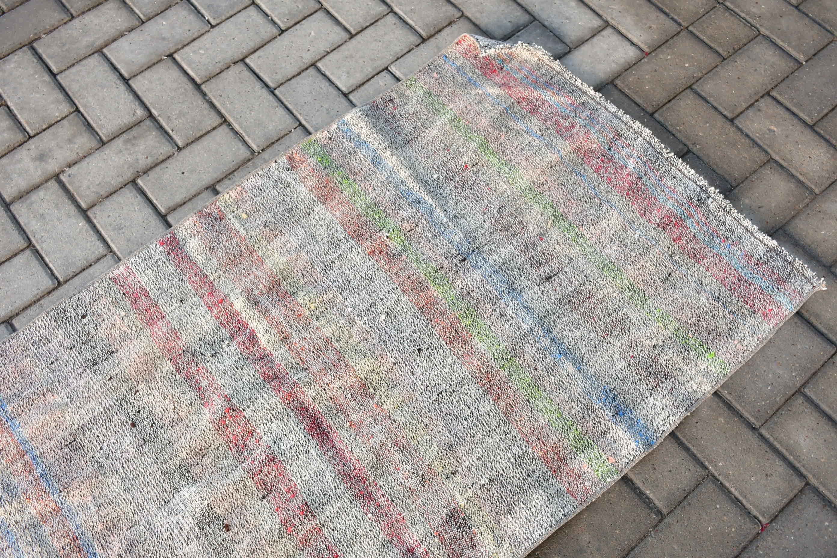 Ethnic Rug, Cool Rug, Vintage Rug, Beige  2.6x5.2 ft Small Rugs, Bedroom Rugs, Kilim, Bathroom Rug, Turkish Rug, Moroccan Rug