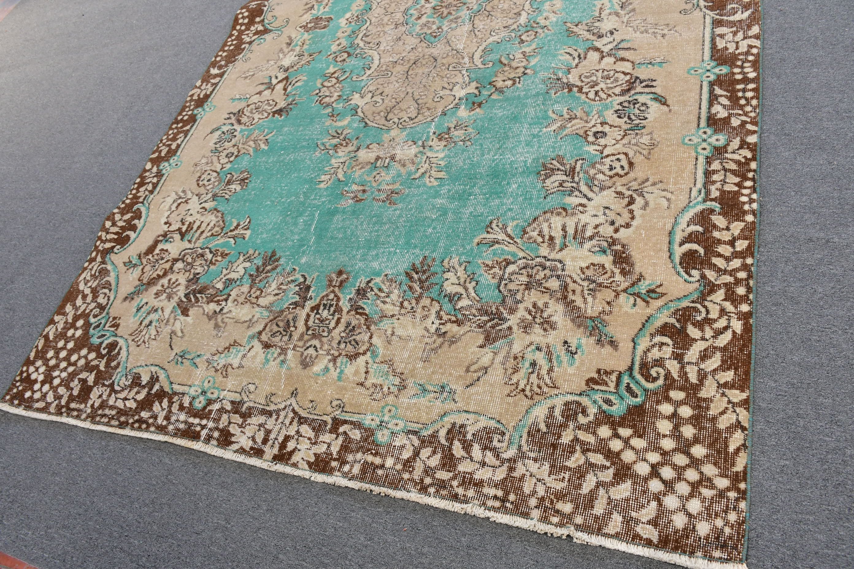 Living Room Rug, Cool Rug, Kitchen Rug, Handwoven Rugs, 6.3x10.2 ft Large Rug, Salon Rug, Turkish Rug, Vintage Rug, Rugs for Living Room