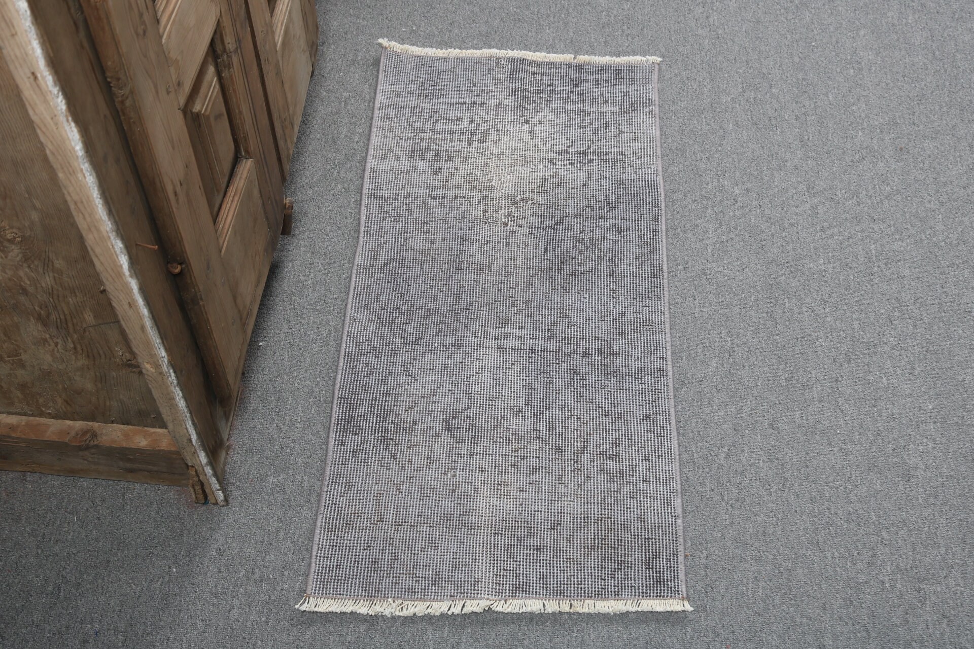 Small Area Rug, Bedroom Rug, 1.4x3.1 ft Small Rugs, Turkish Rugs, Bath Rugs, Vintage Rugs, Gray Home Decor Rug, Modern Rugs, Office Rug