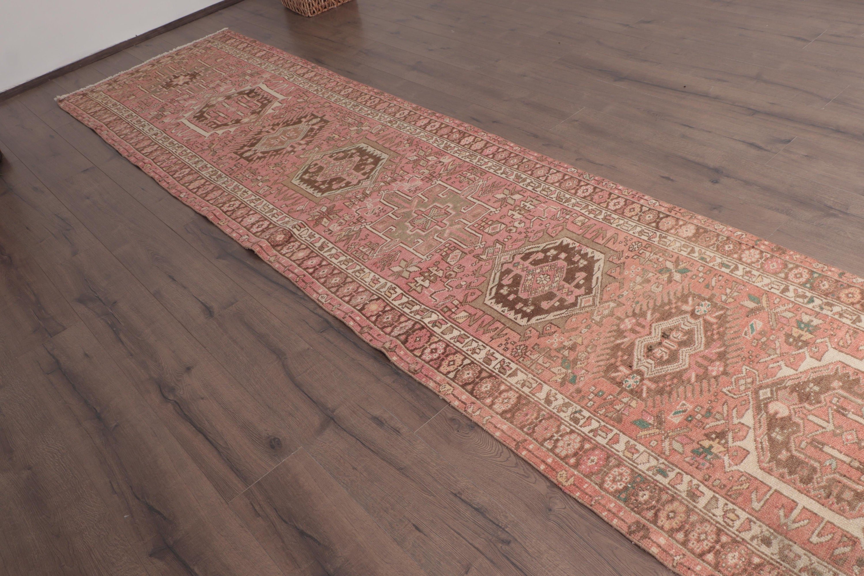 Türk Halıları, El Dokuma Halı, 3x13,5 ft Yolluk Halı, Vintage Halı, Pembe Fas Halısı, Nötr Halılar, Beni Ourain Koşucu Halıları, Merdiven Halıları