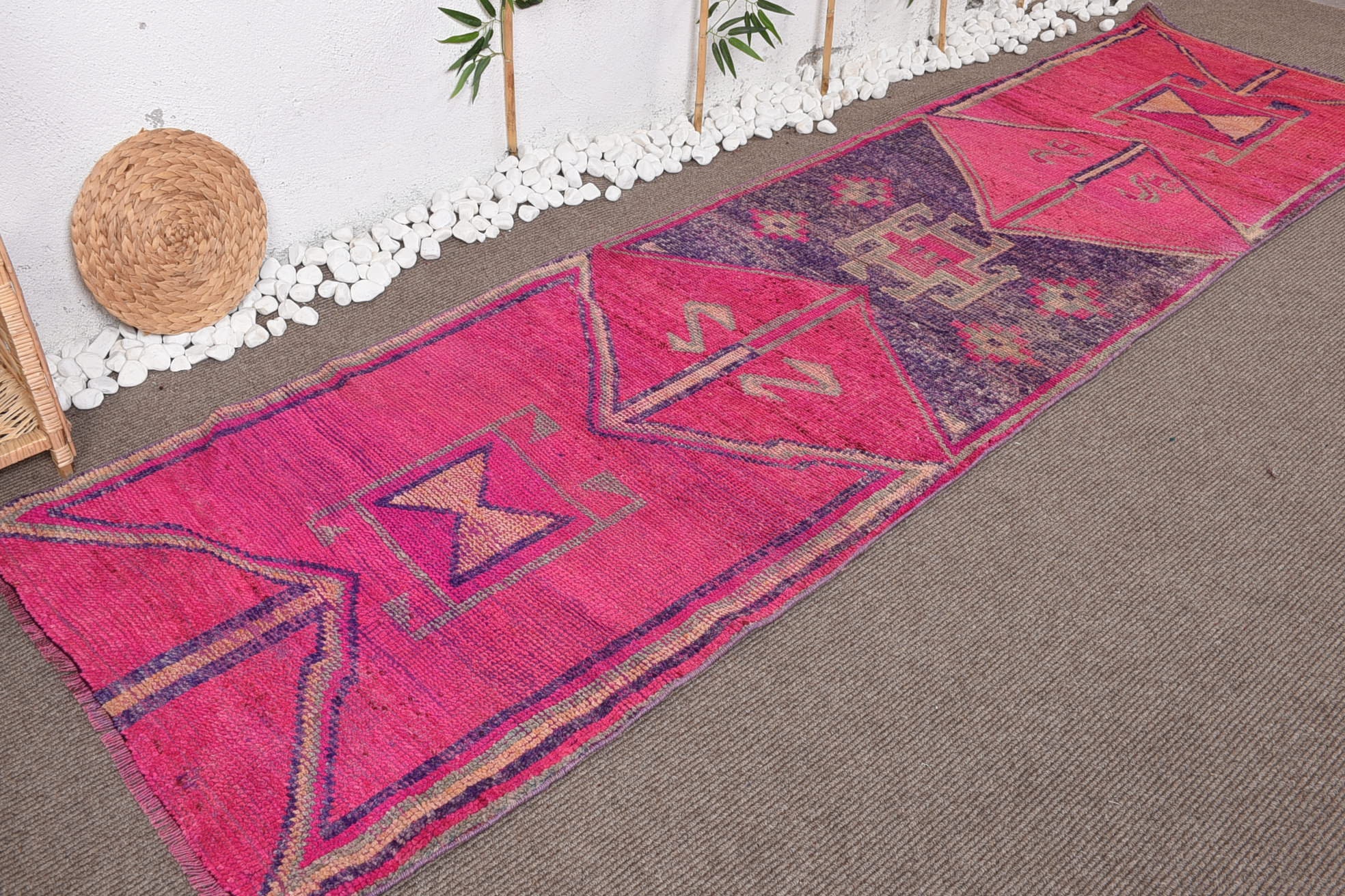 Pale Rug, Moroccan Rugs, Vintage Rugs, Rugs for Kitchen, Kitchen Rug, Turkish Rug, 3.1x11.2 ft Runner Rug, Corridor Rugs, Cool Rugs