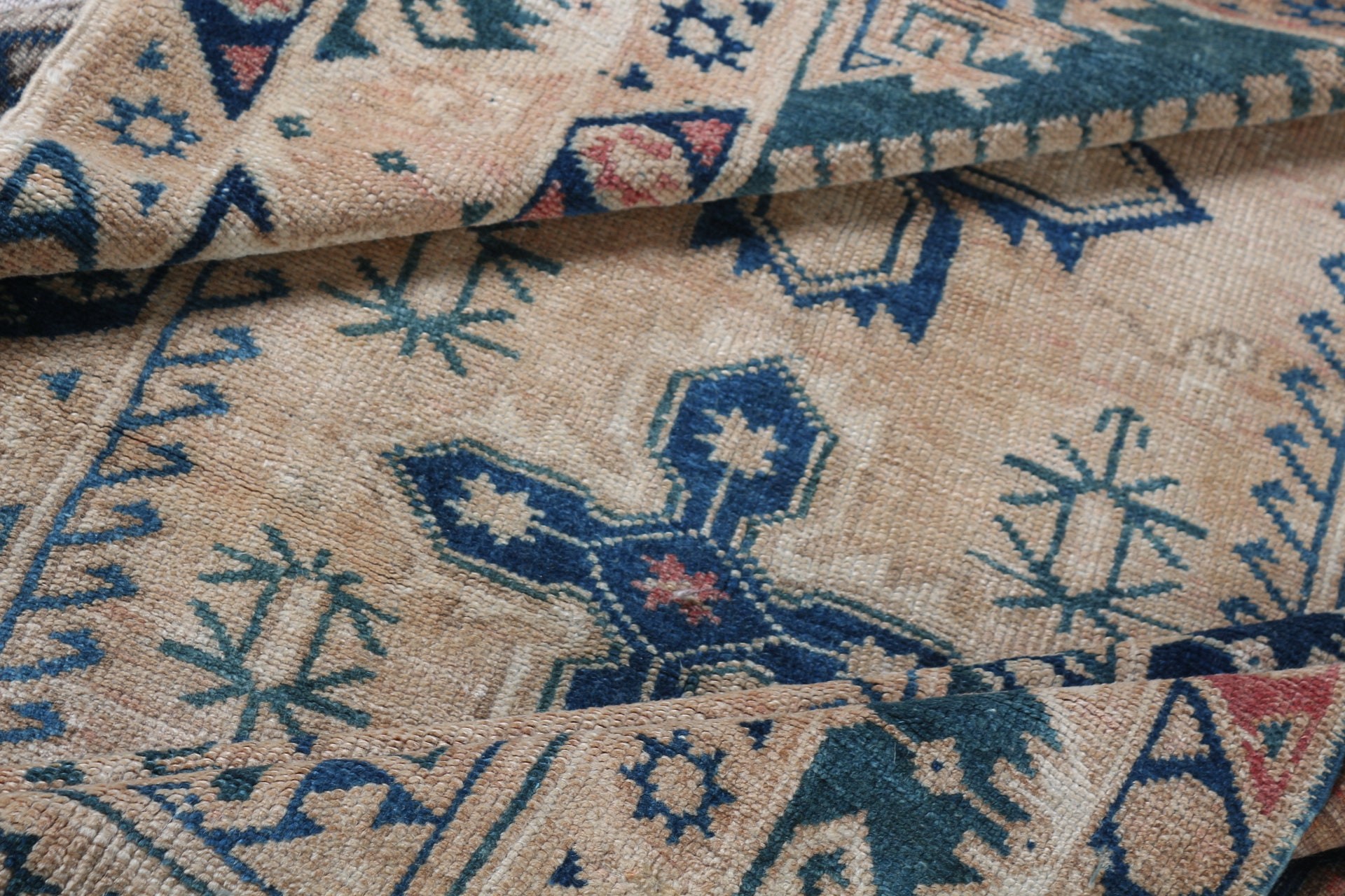 Beige Bedroom Rugs, Turkish Rugs, Vintage Rug, Rugs for Floor, 3.9x6.3 ft Area Rug, Oriental Rug, Kitchen Rug, Pastel Rugs