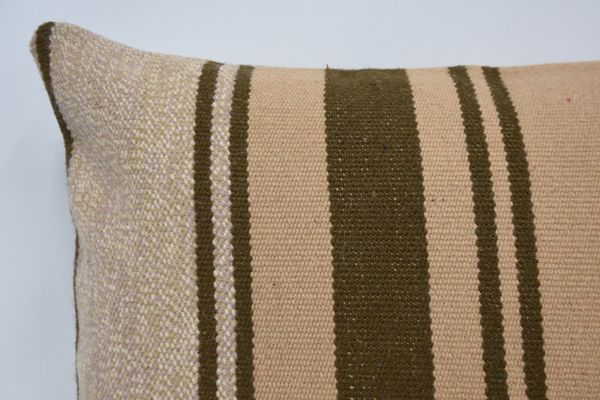 Vintage Kilim Pillow, Kilim Pillow, Turkish Pillow, Neutral Throw Cushion Cover, 16"x24" Orange Pillow Case, Floor Pillow