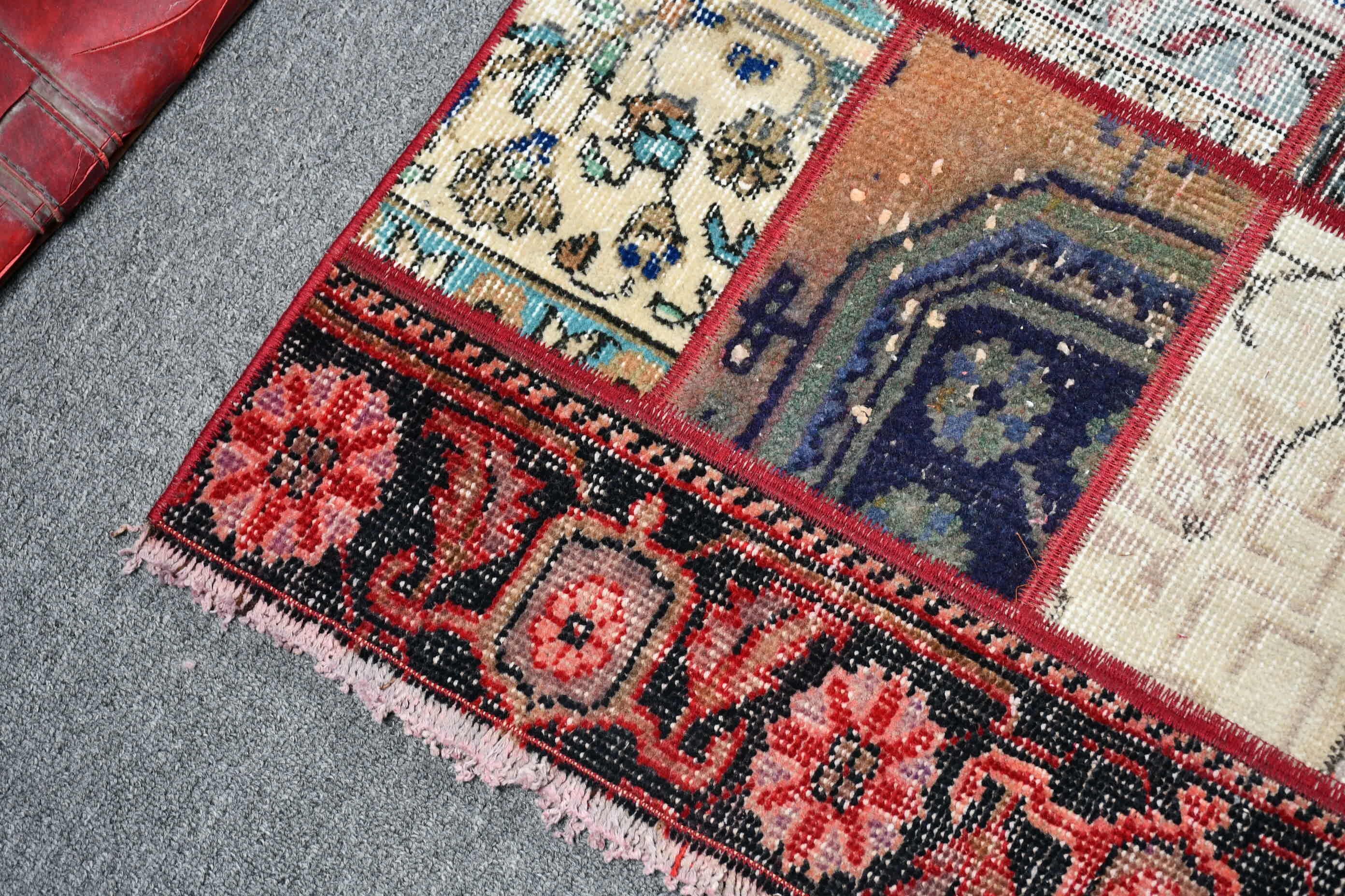 Duvara Asılı Halı, Çocuk Halısı, Araba Paspası Halıları, Yün Halılar, Vintage Halı, Türk Halıları, Havalı Halılar, 2.4x5.1 ft Küçük Halı, Bej Oushak Halı