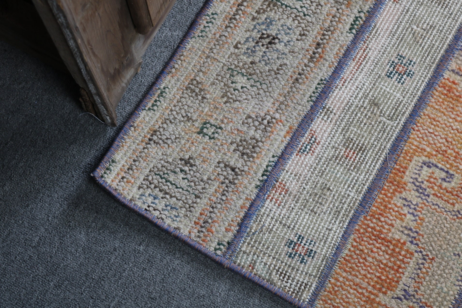 2x3.3 ft Small Rugs, Moroccan Rugs, Bedroom Rugs, Vintage Rugs, Bathroom Rugs, Turkish Rugs, Beige Modern Rug, Rugs for Wall Hanging